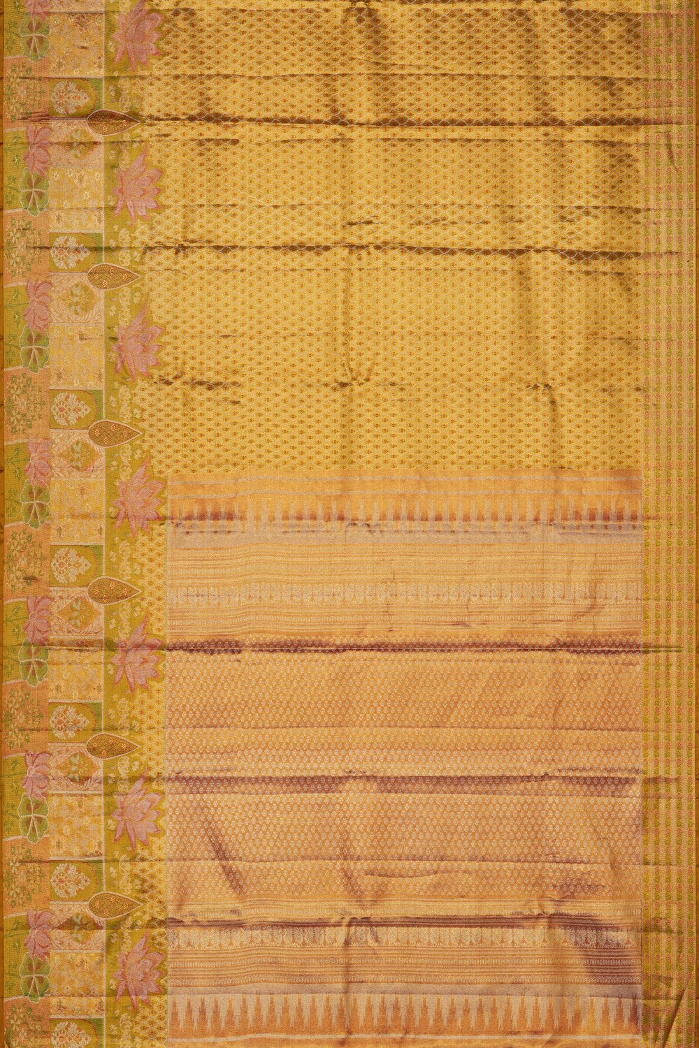 Image of Kanchipattu Tissue Light Brown Saree