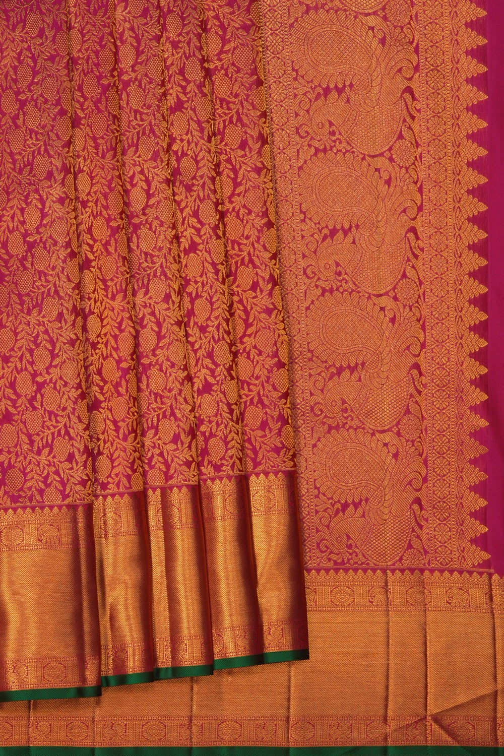 Image of Kanchipattu Silk Magenta Saree