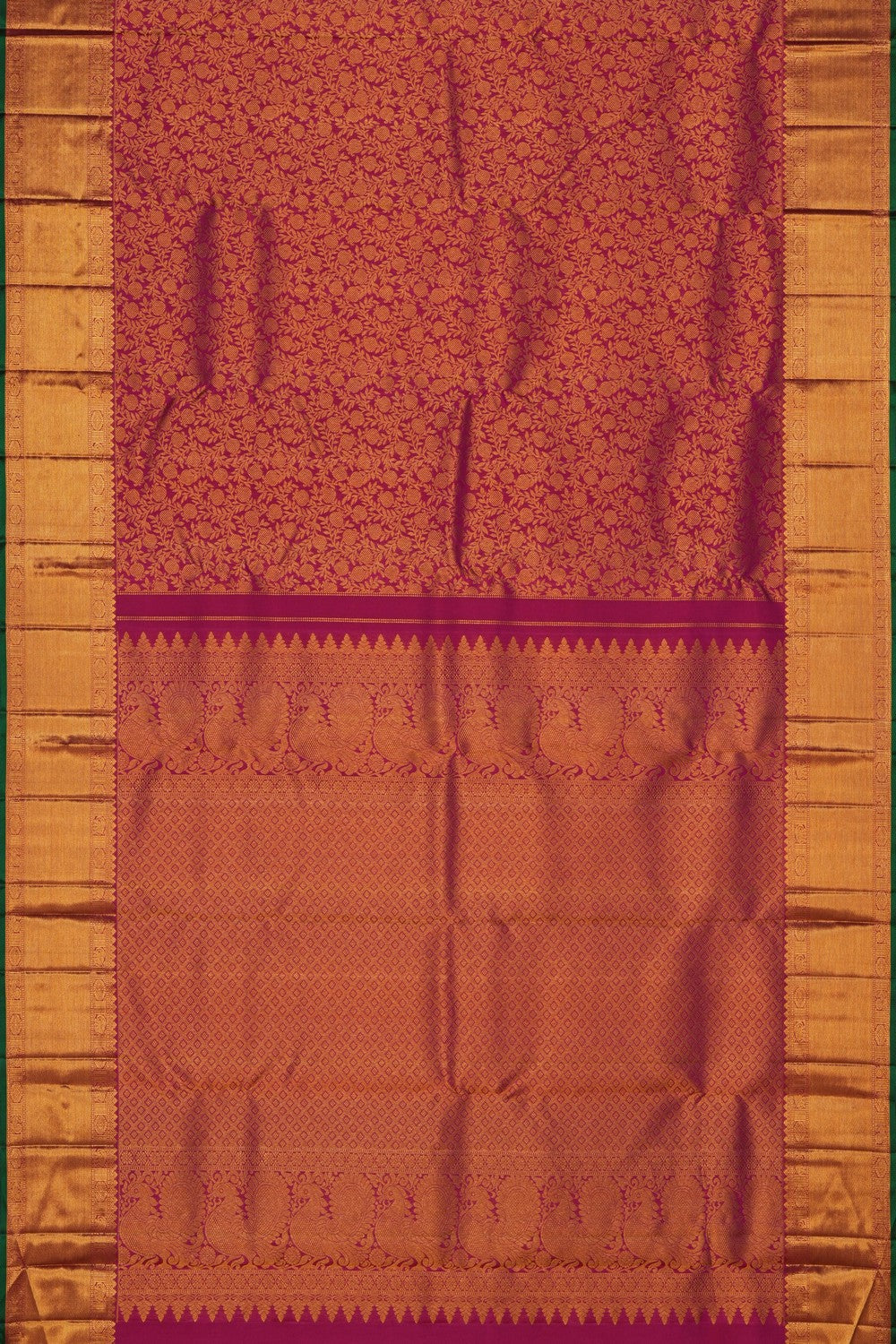 Image of Kanchipattu Silk Magenta Saree