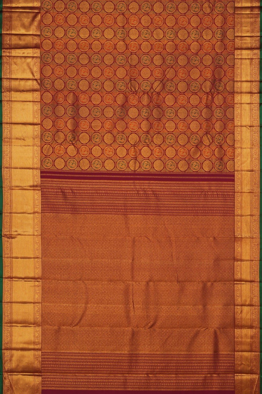 Image of Kanchipattu Silk Dark Magenta Saree