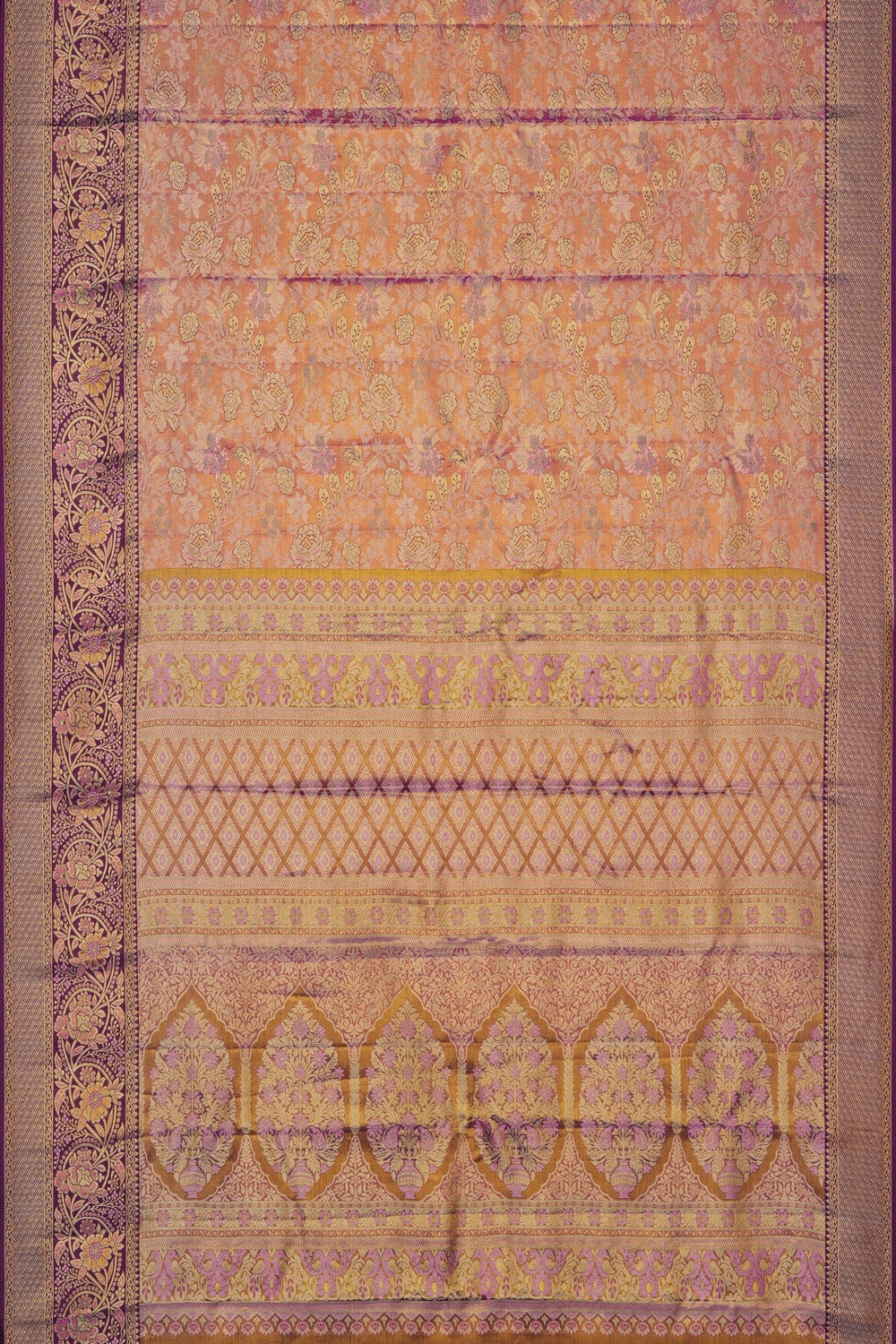 Image of Kanchipattu Tissue Pink Saree