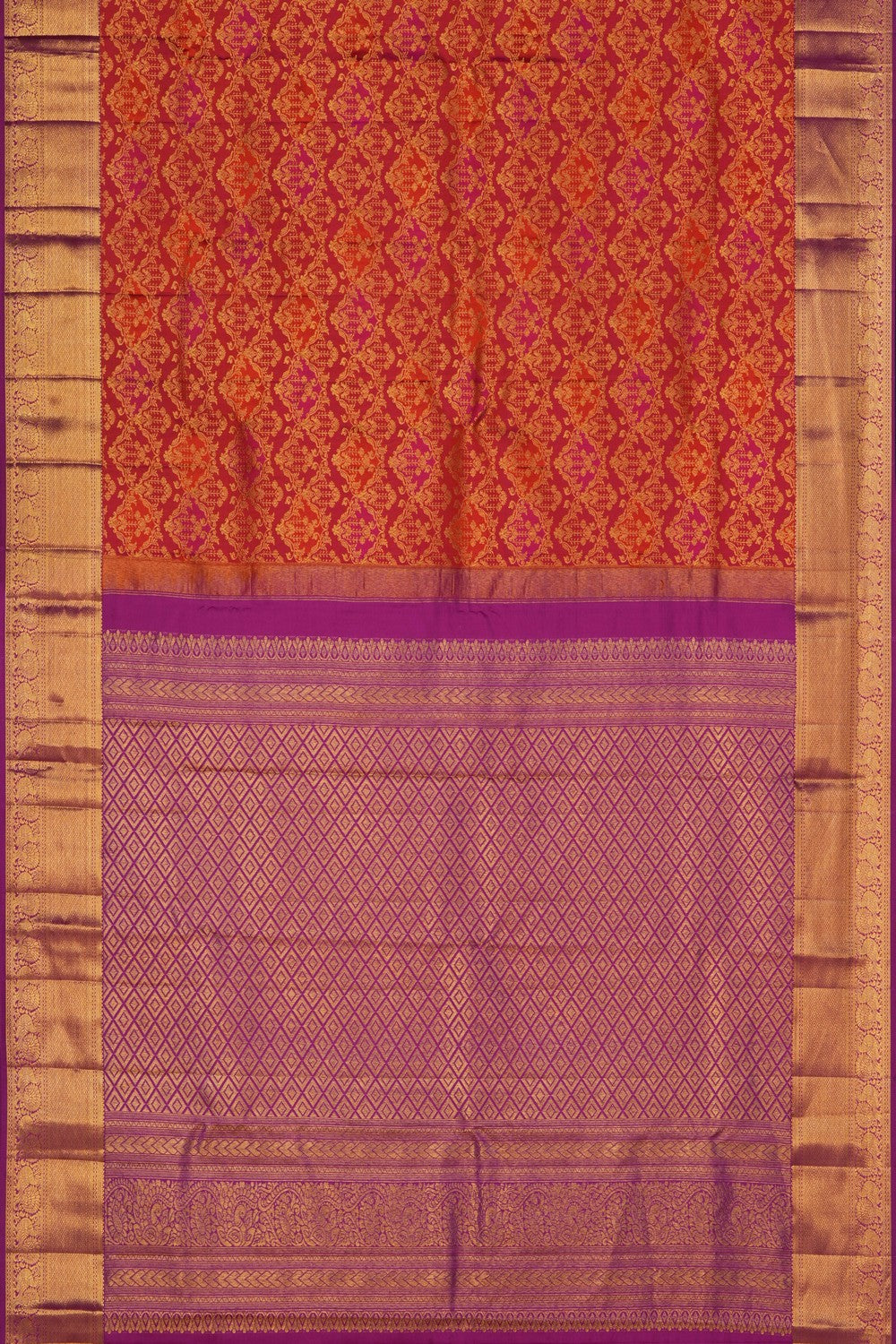 Image of Kanchipattu Silk Pink Saree