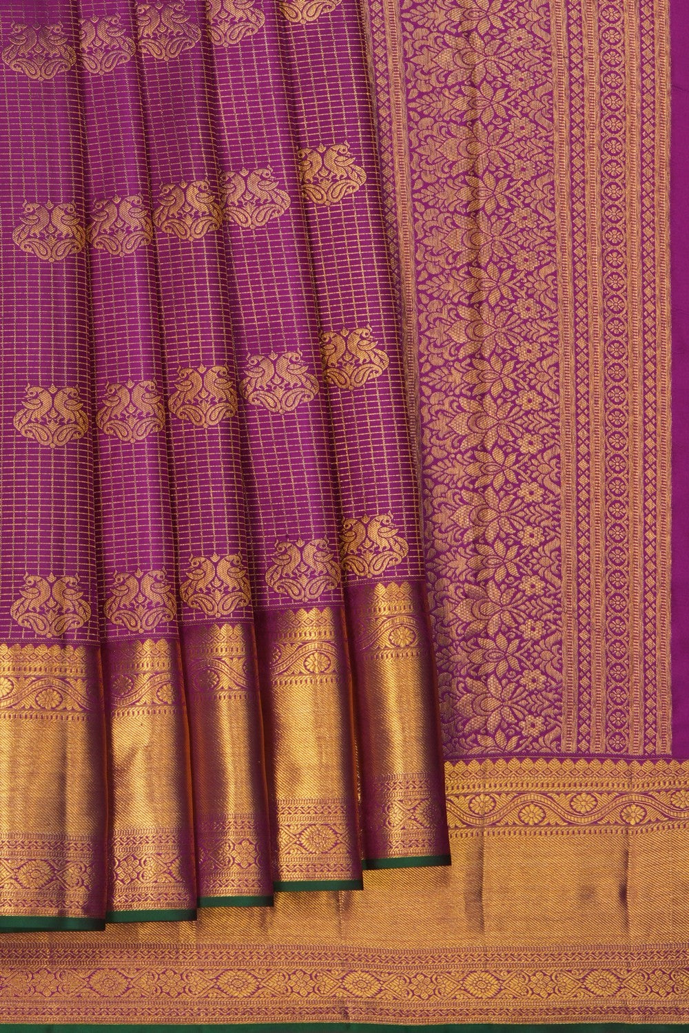 Image of Kanchipattu Silk Purple Saree