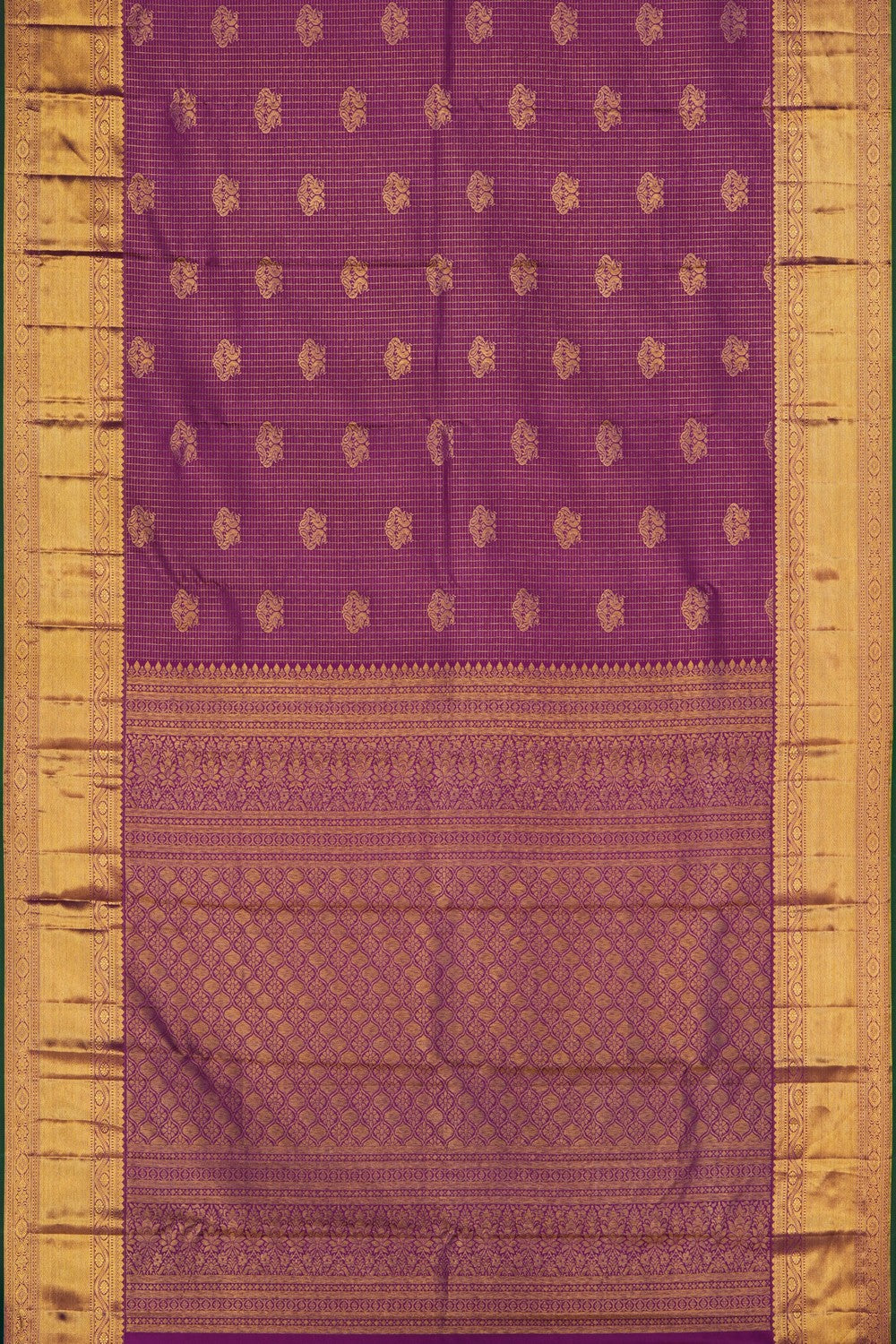 Image of Kanchipattu Silk Purple Saree