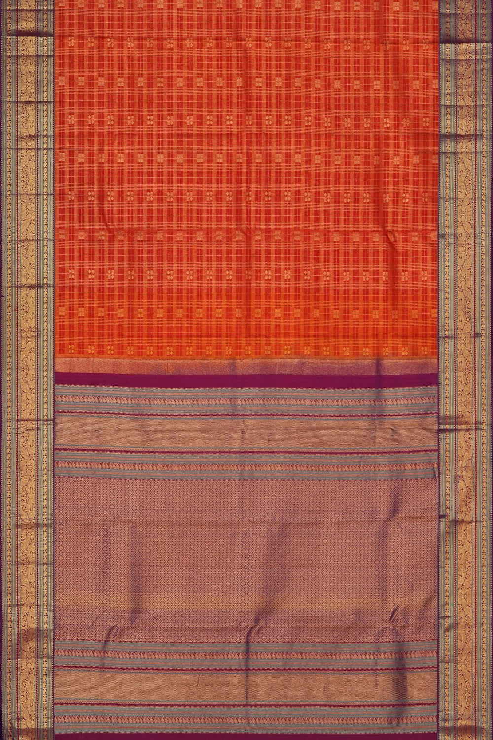 Image of Kanchipattu Silk Red Saree