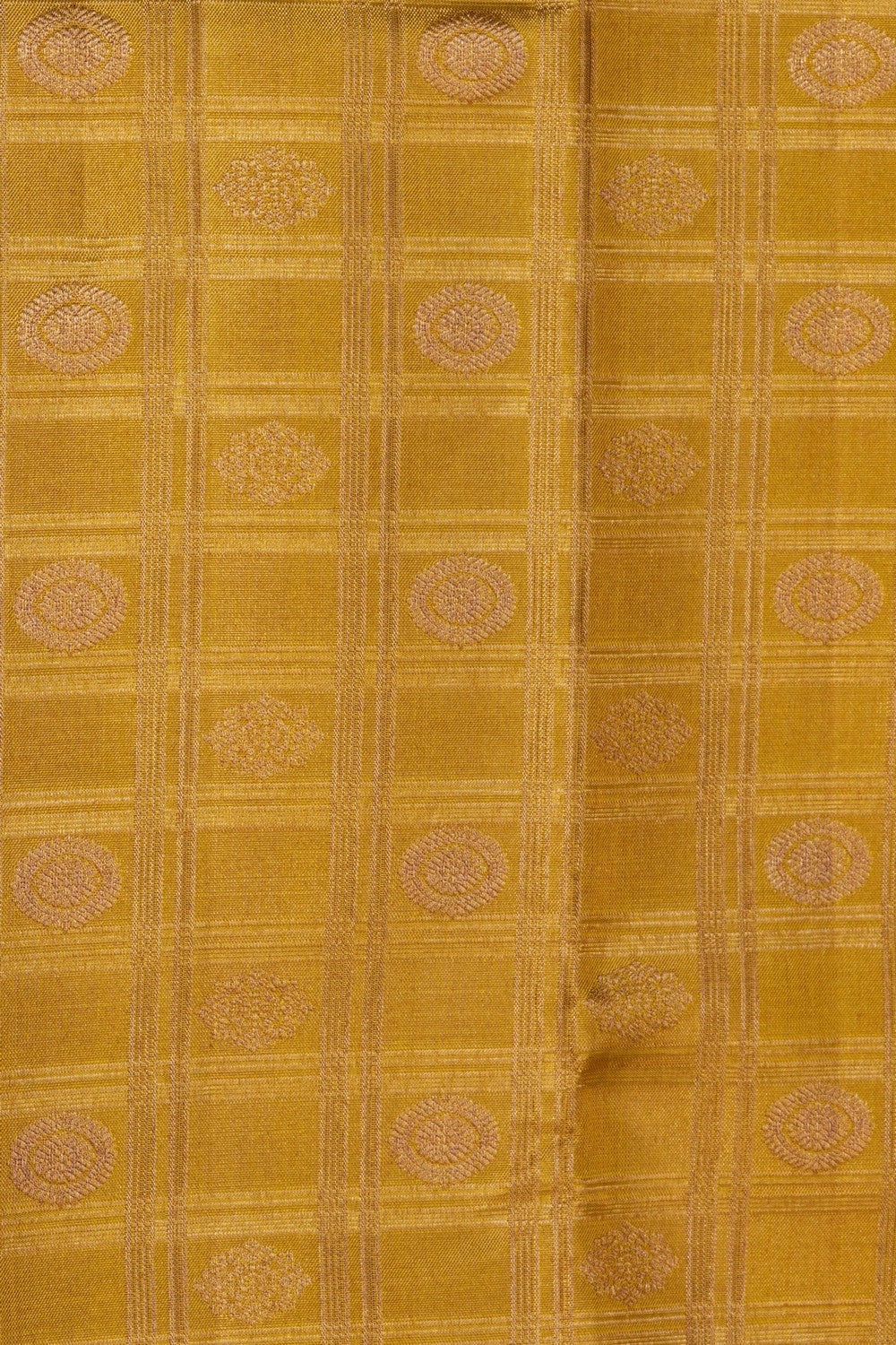 Image of Kanchipattu Silk Yellow Saree