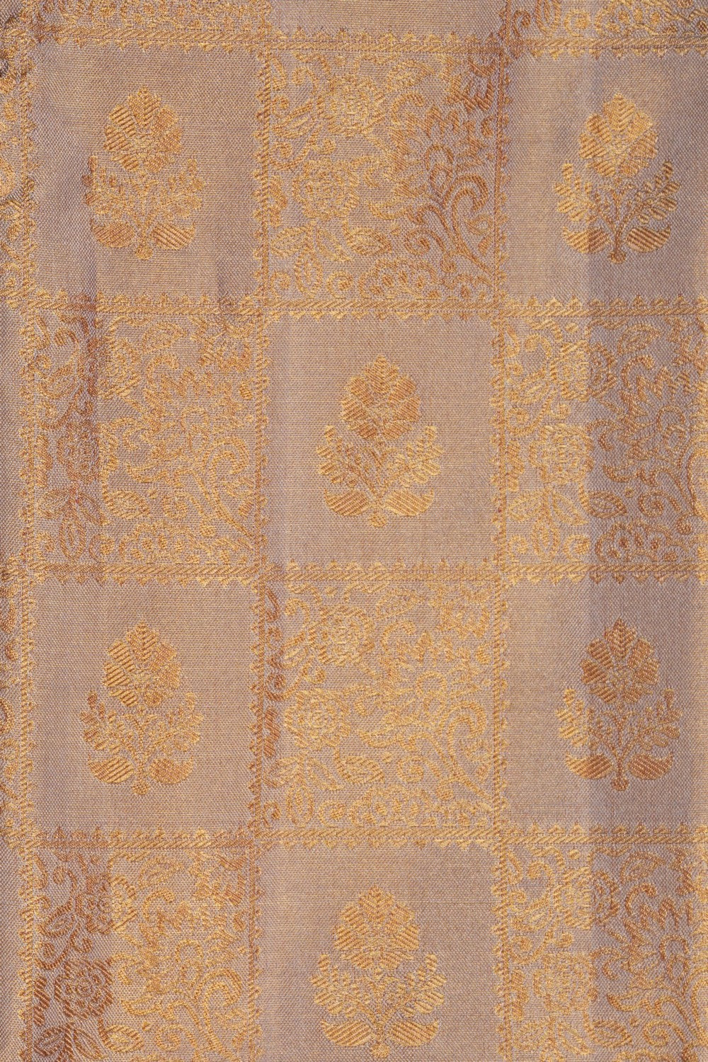 Image of Kanchipattu Tissue Silk Off-White Saree