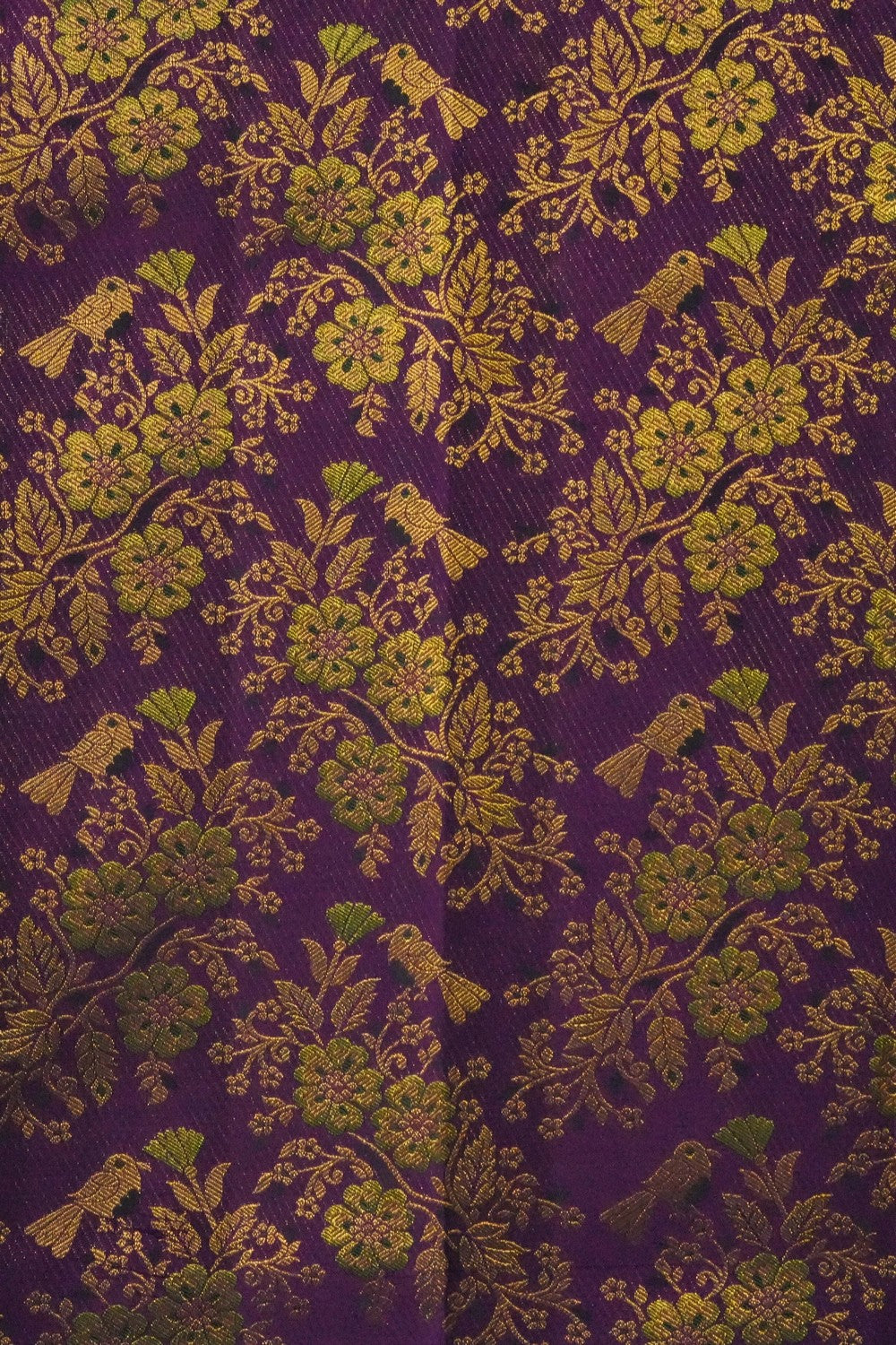 Image of Kanchipattu Silk Violet Saree