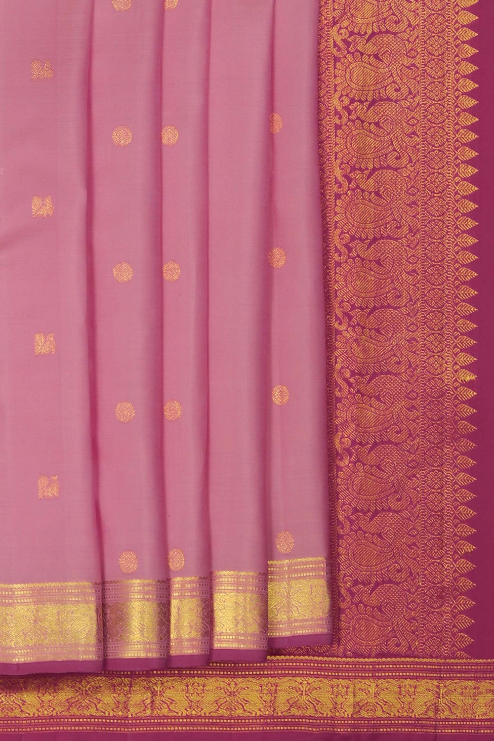 Image of Kanchipattu Silk Light Lavender Saree