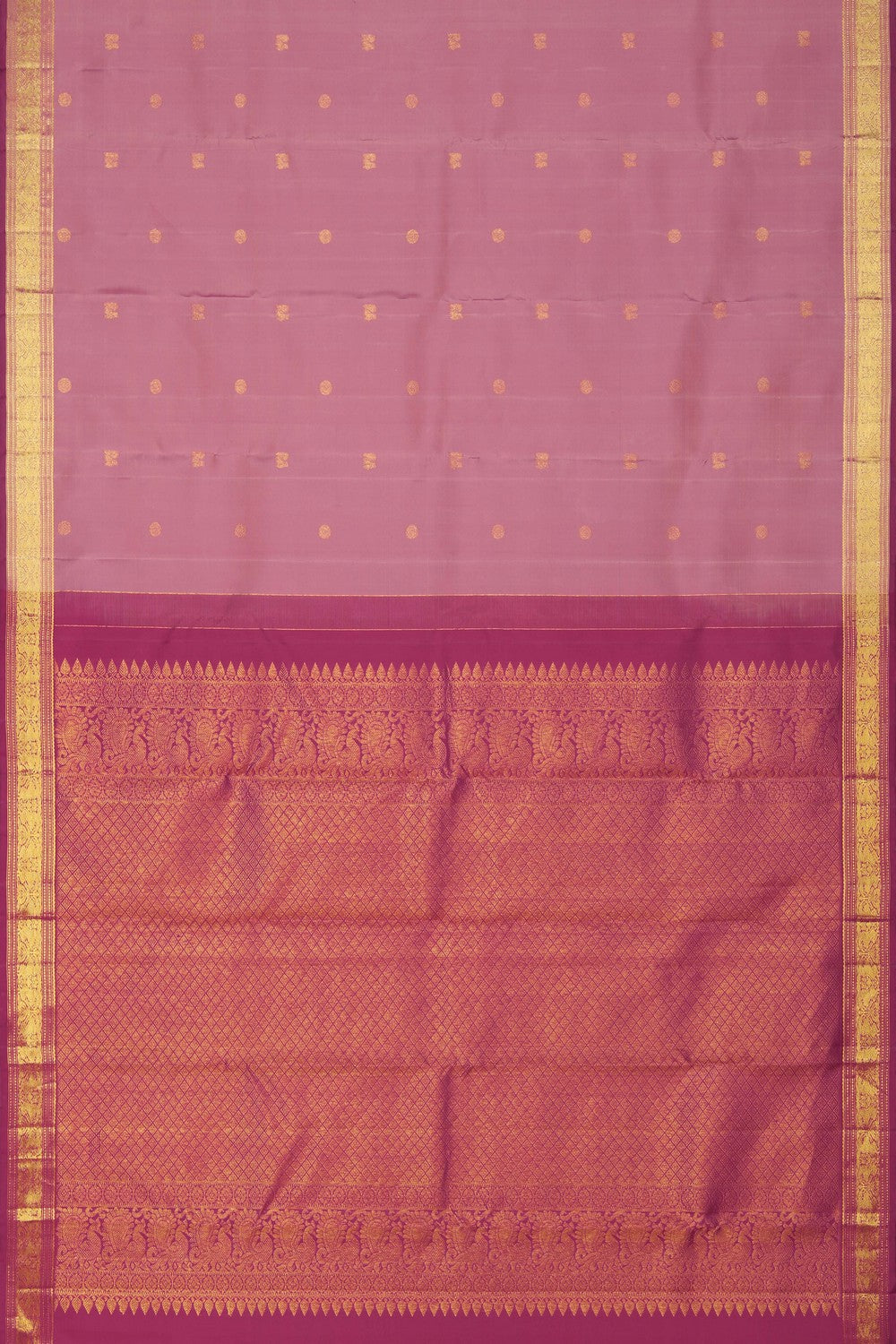 Image of Kanchipattu Silk Light Lavender Saree