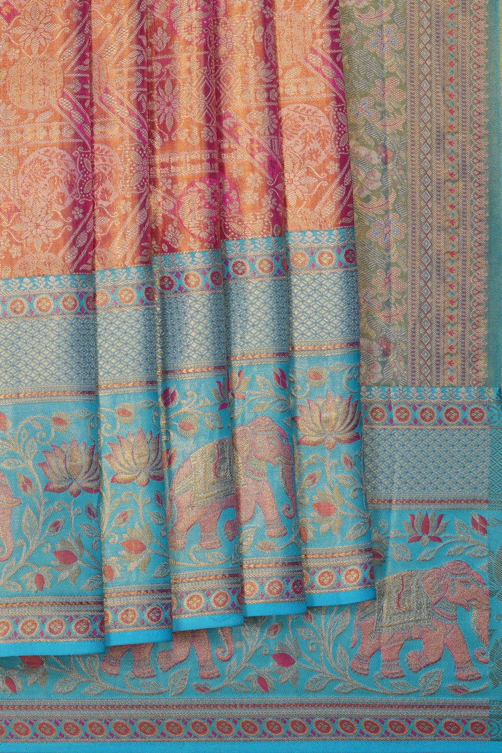 Image of Kanchipattu Silk Pink Saree