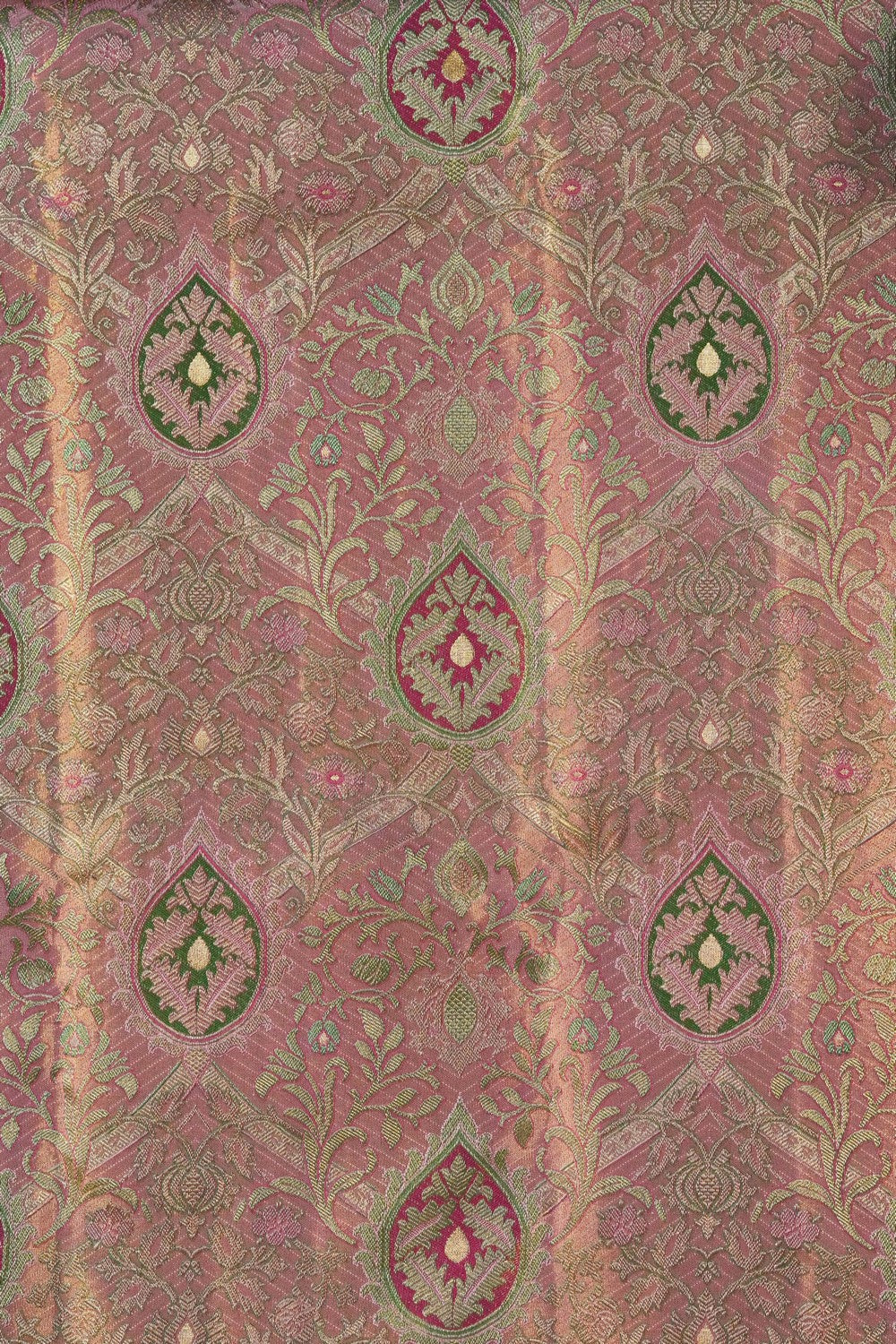 Image of Kanchipattu Tissue Silk Magenta Saree