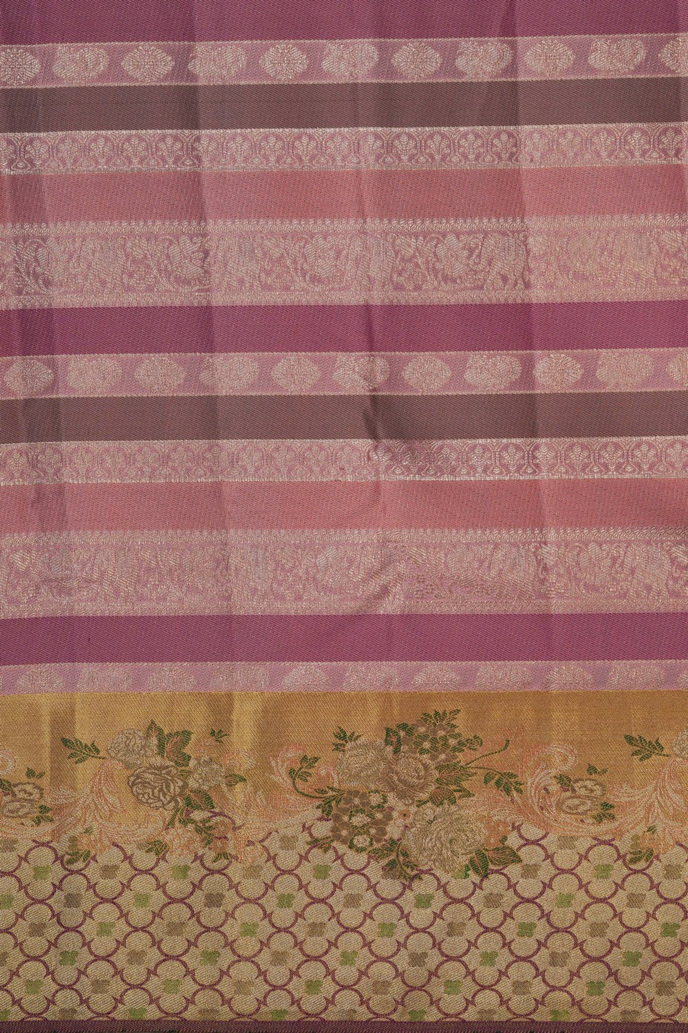 Image of Kanchipattu Silk Multi-Coloured Saree