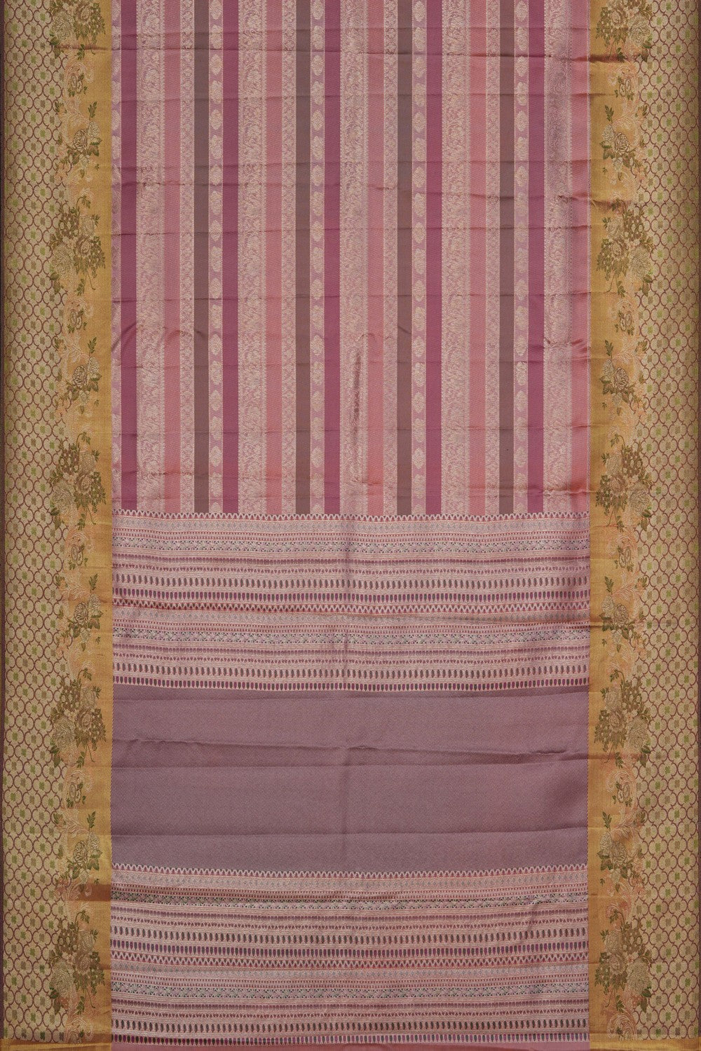 Image of Kanchipattu Silk Multi-Coloured Saree