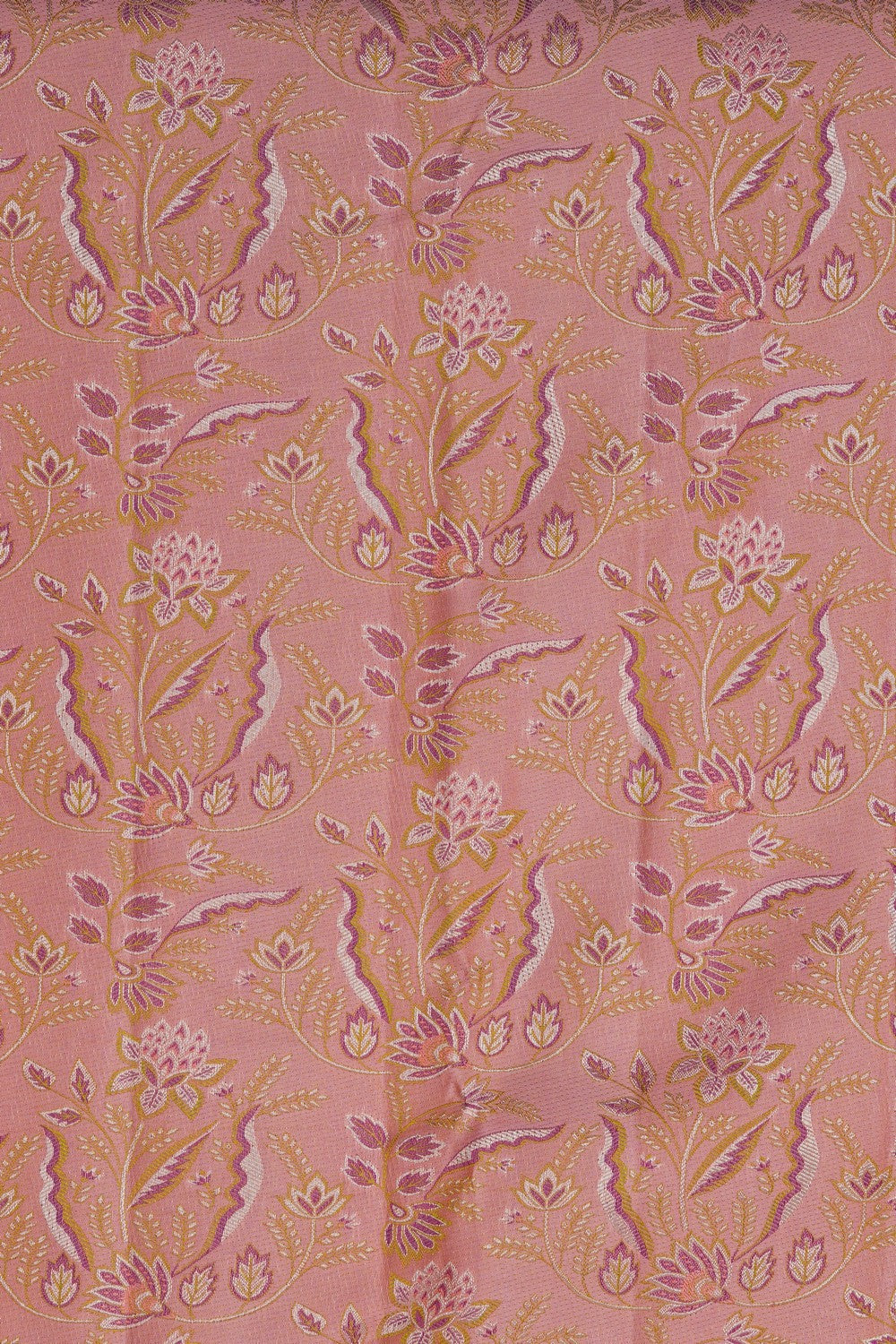 Image of Kanchipattu Silk Coral Pink Saree