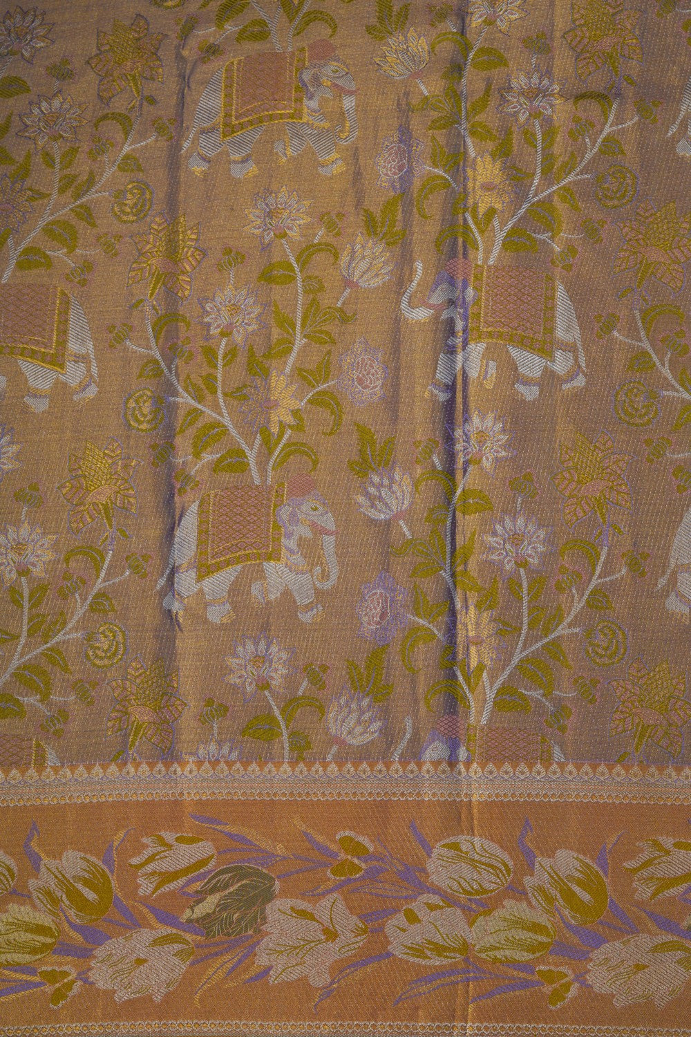 Image of Kanchipattu Tissue Silk Lavender Saree
