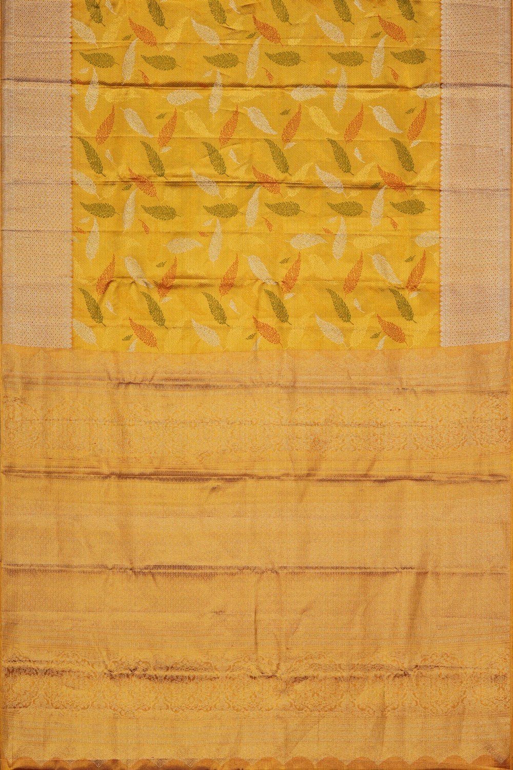 Image of Kanchipattu Silk Yellow Saree