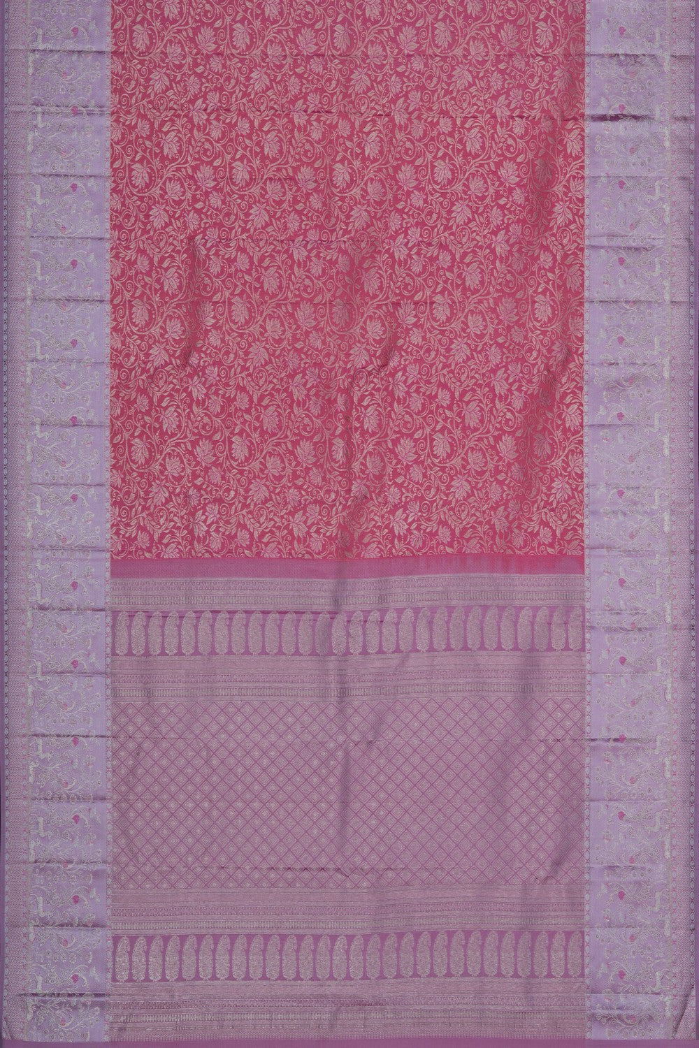 Image of Kanchipattu Silk Pink Saree