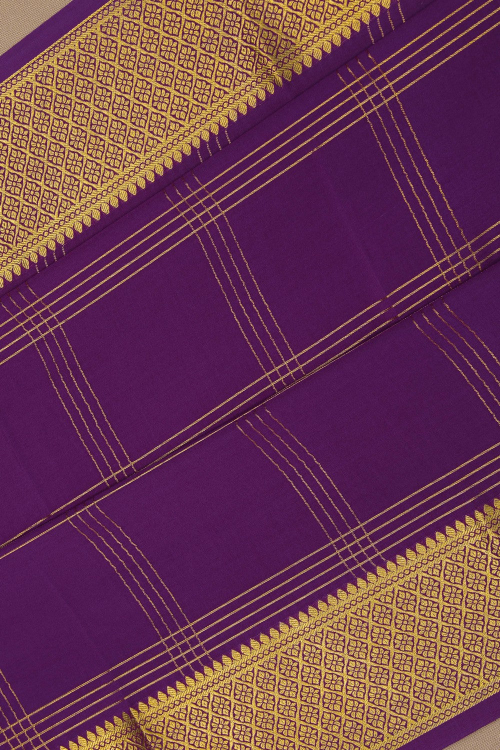Image of Binny Crepe Silk Dark Violet Saree