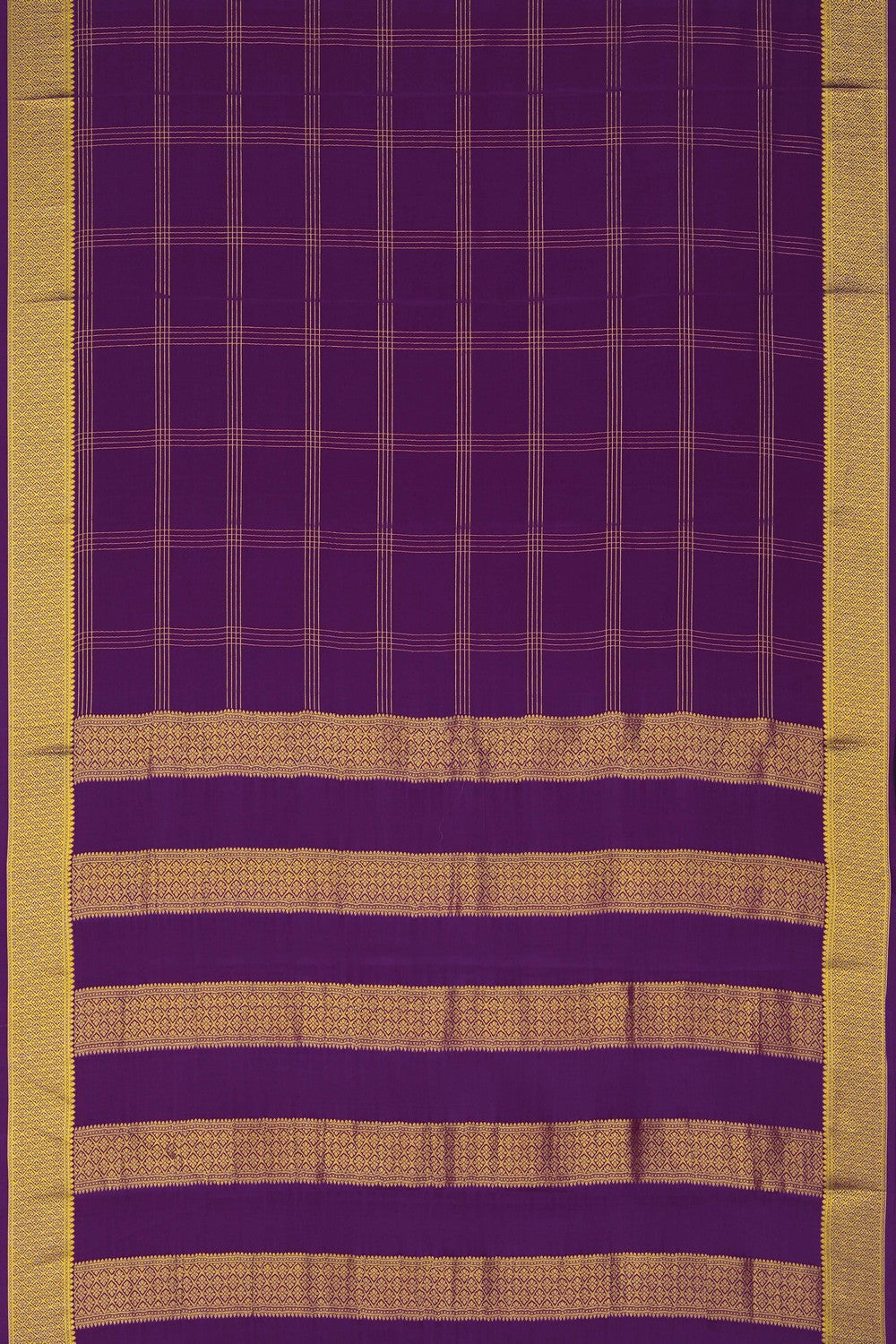 Image of Binny Crepe Silk Dark Violet Saree