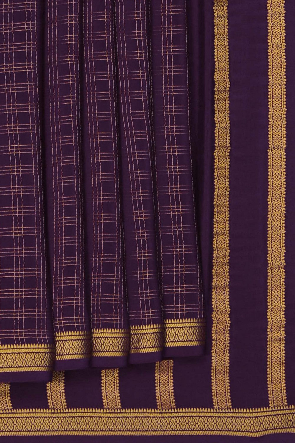 Image of Binny Crepe Silk Purple Saree