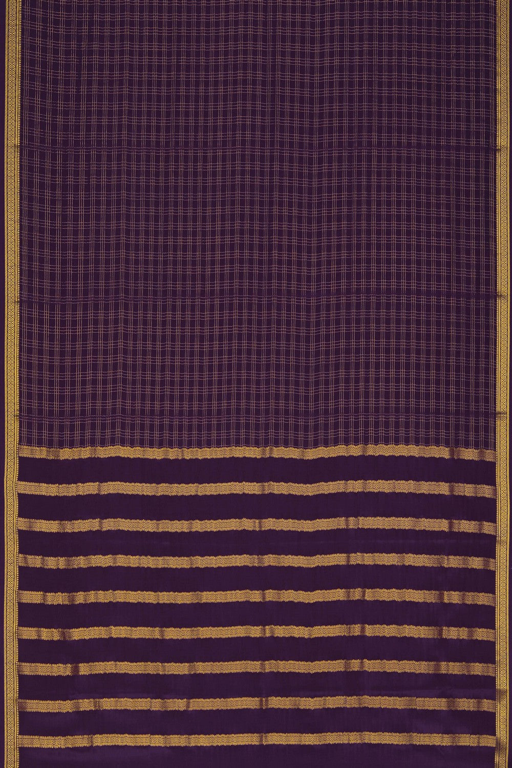 Image of Binny Crepe Silk Purple Saree