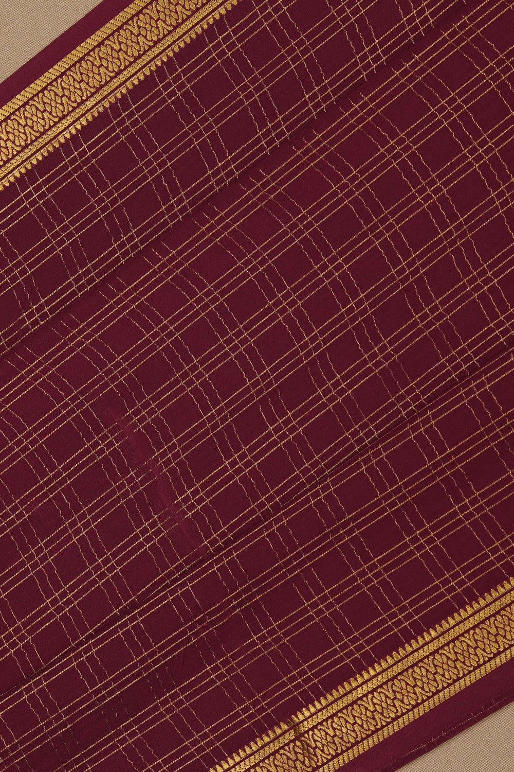Image of Binny Crepe Silk Dark Magenta Saree