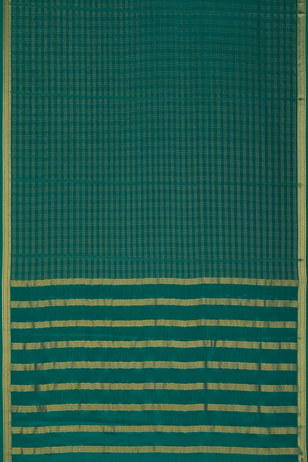 Image of Binny Crepe Silk Emerald Green Saree