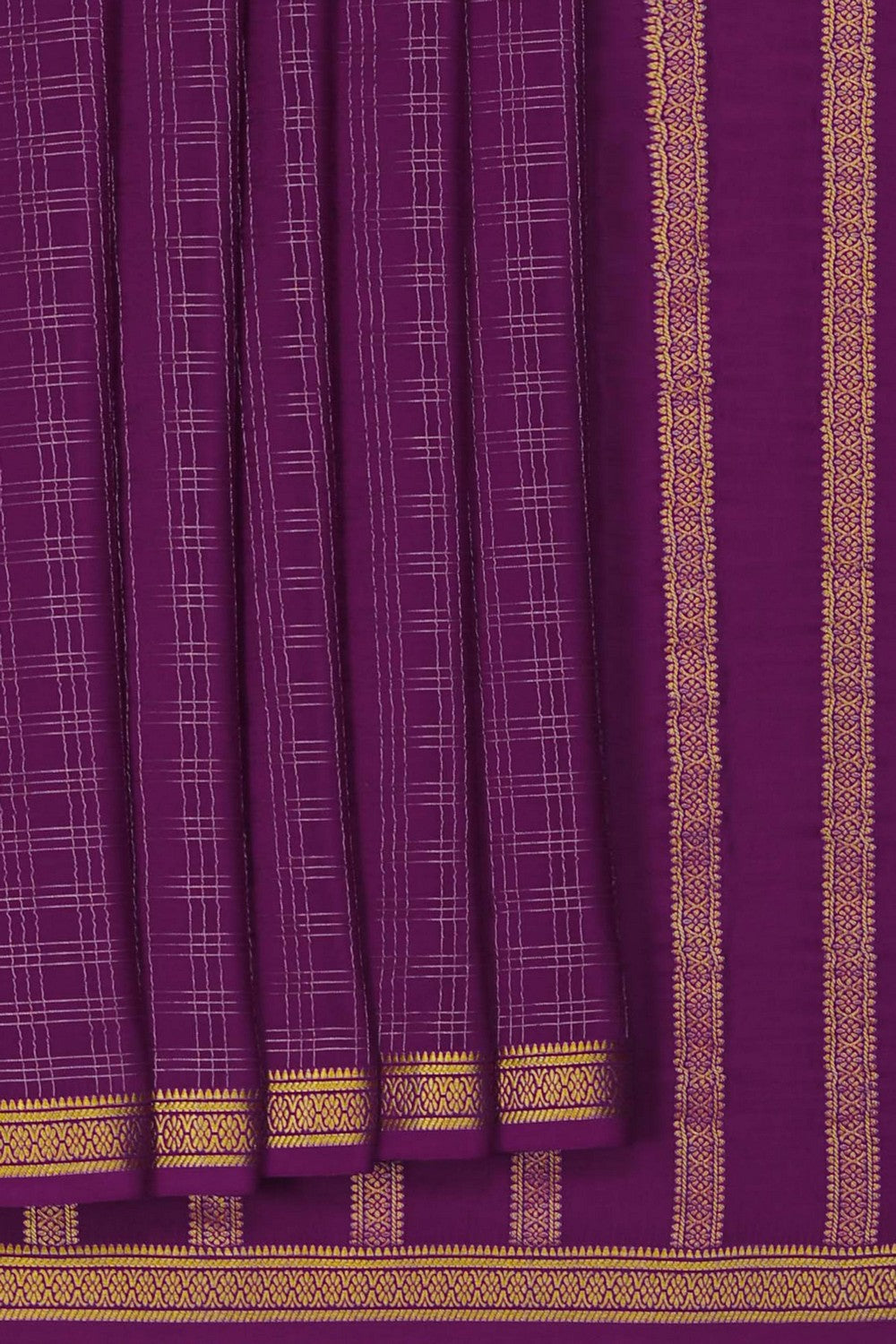Image of Binny Crepe Silk Purple Saree