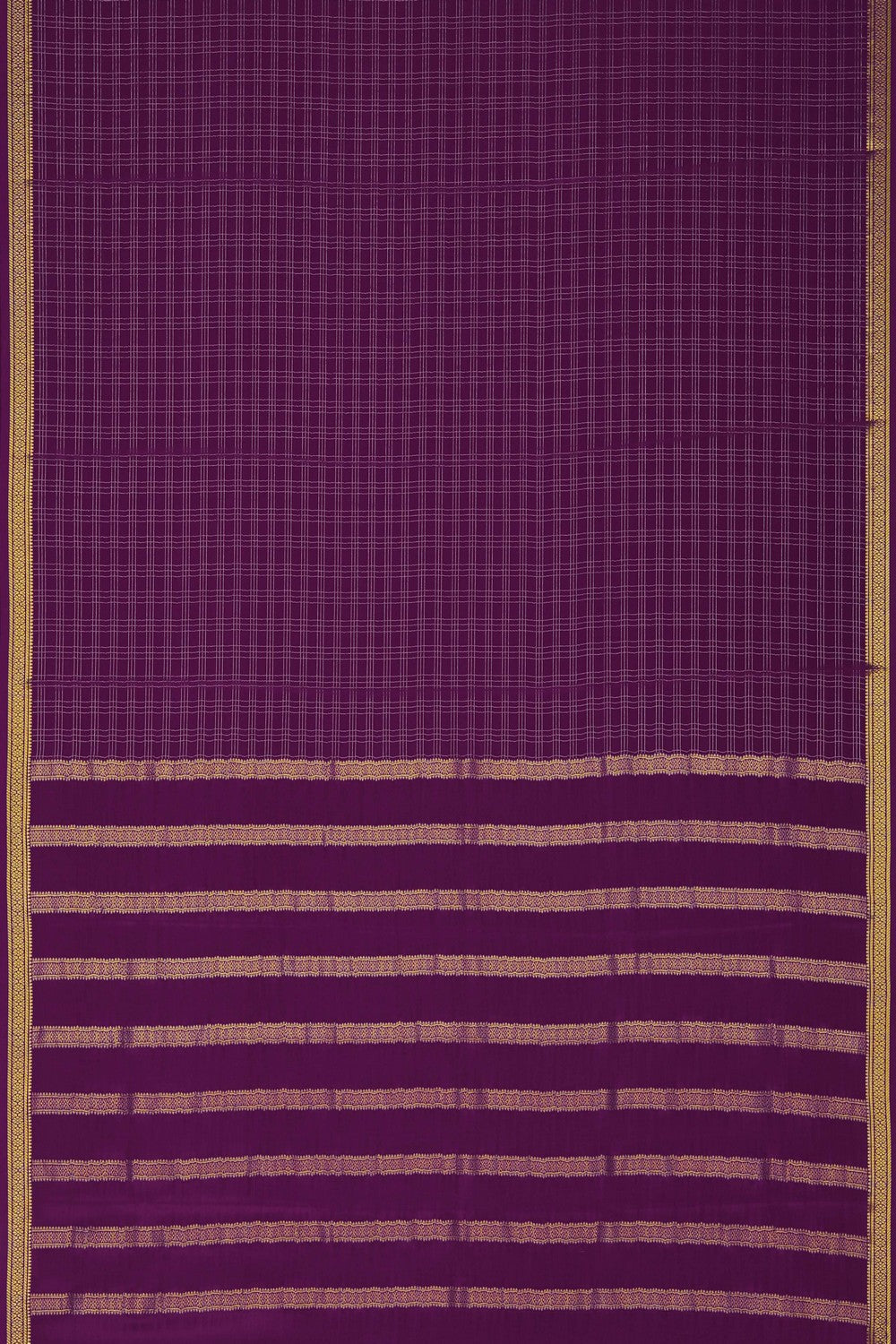 Image of Binny Crepe Silk Purple Saree