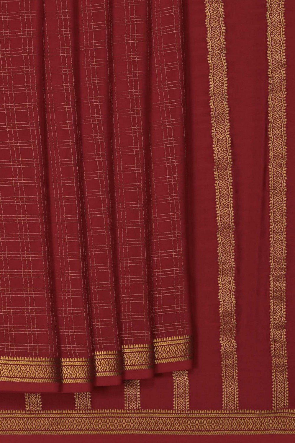 Image of Binny Crepe Silk Magenta Saree