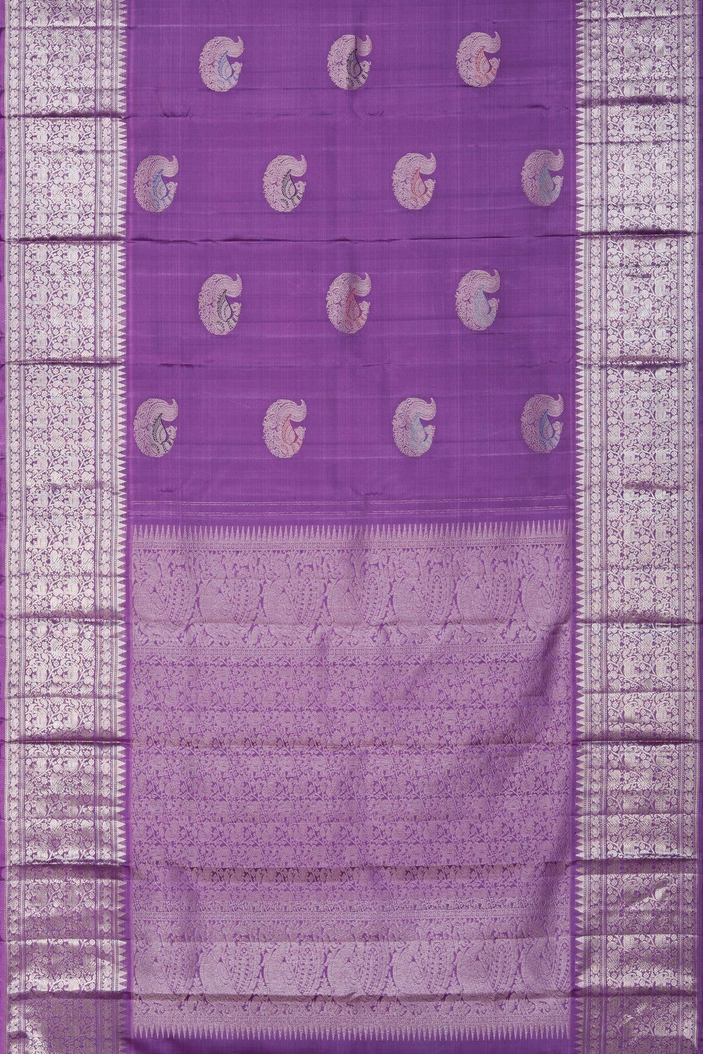 Image of Kanchipattu Silk Lavender Saree