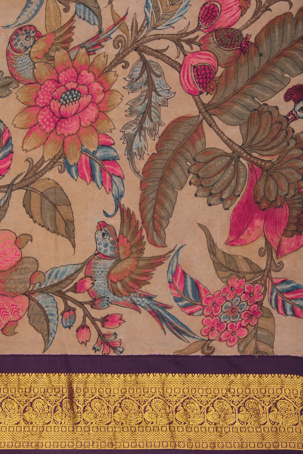 Image of Kalamkari Painting Saree