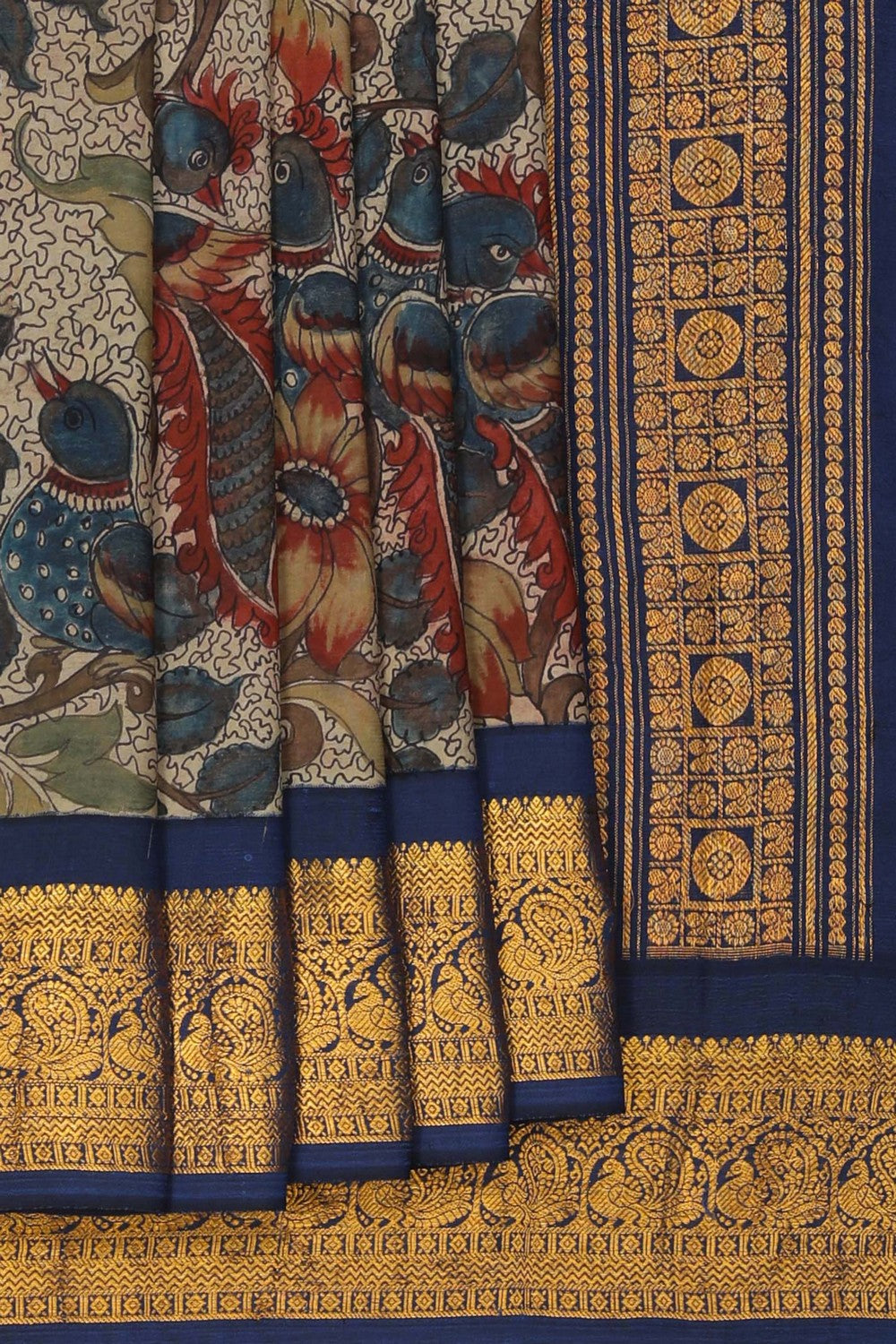 Image of Kalamkari Painting Saree