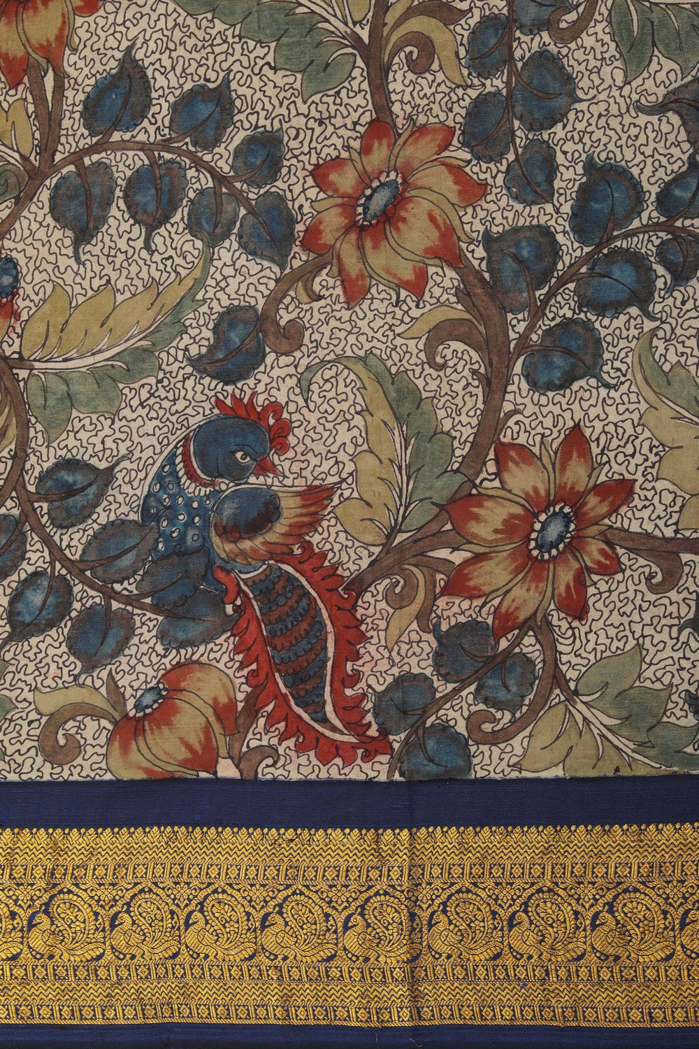Image of Kalamkari Painting Saree