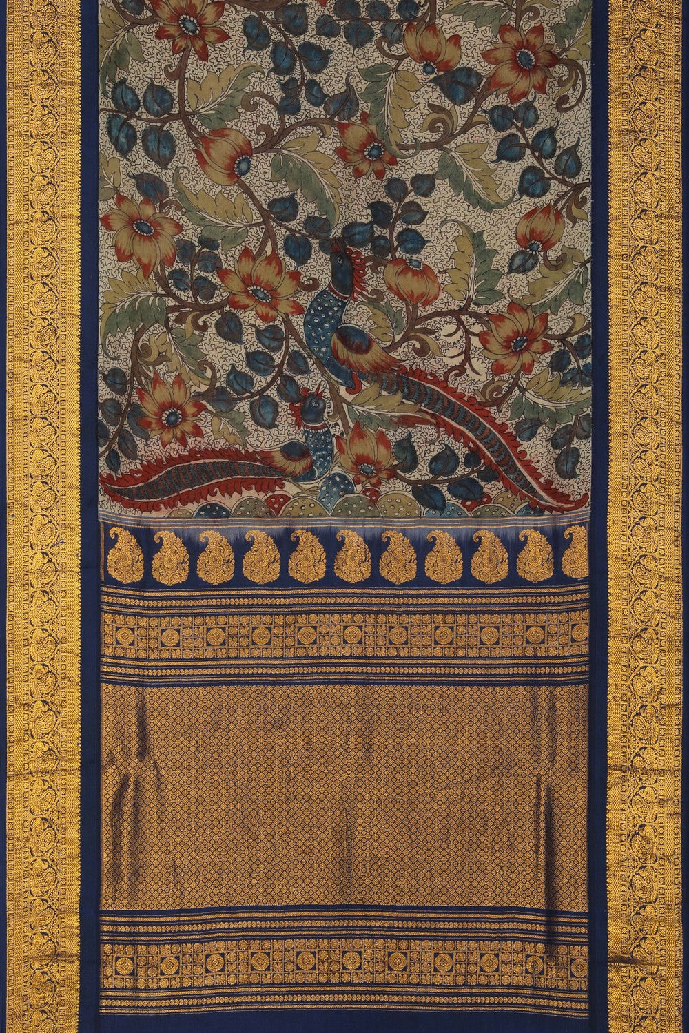 Image of Kalamkari Painting Saree