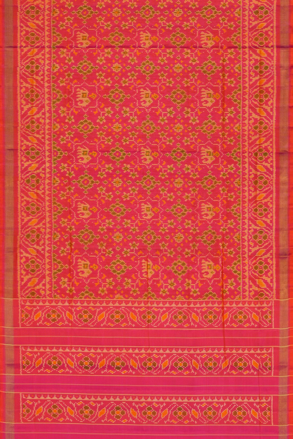 Image of Rajkot Silk Pink Saree