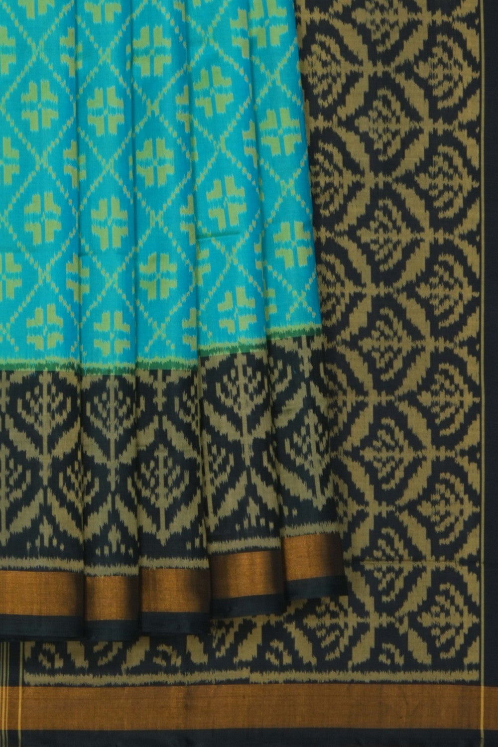 Image of Rajkot Silk Sky Blue Saree