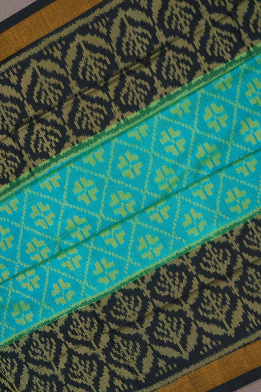 Image of Rajkot Silk Sky Blue Saree