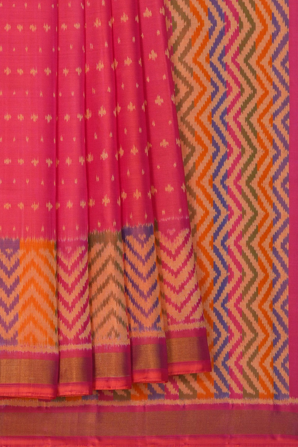 Image of Rajkot Silk Pink Saree