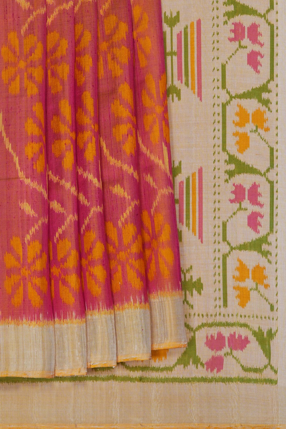 Image of Rajkot Silk Pink Saree