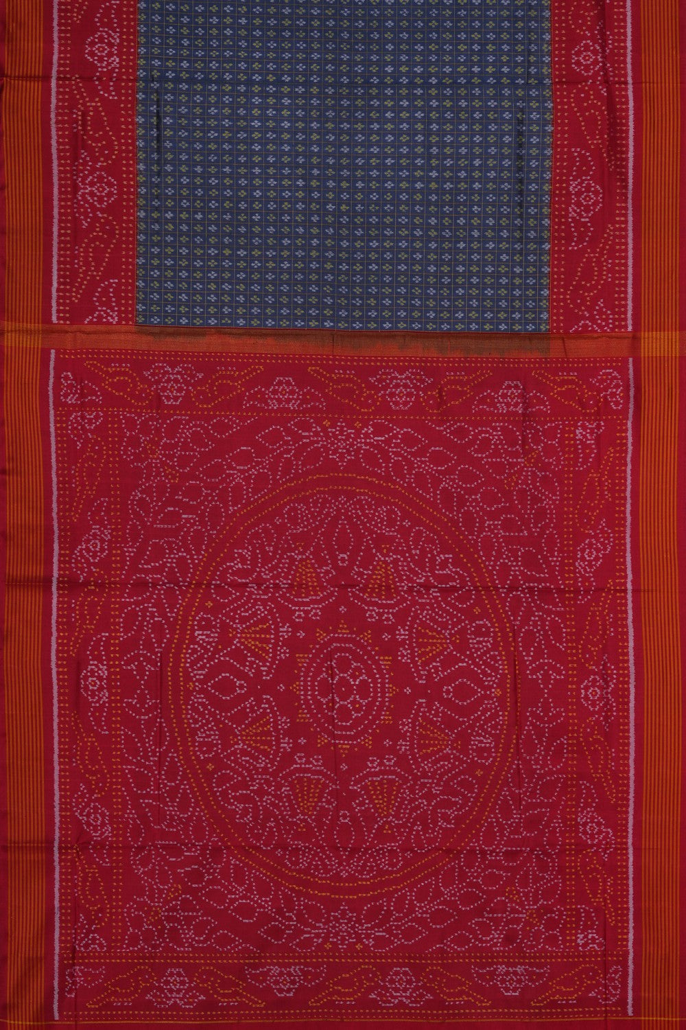 Image of Rajkot Silk Peacock Blue Saree