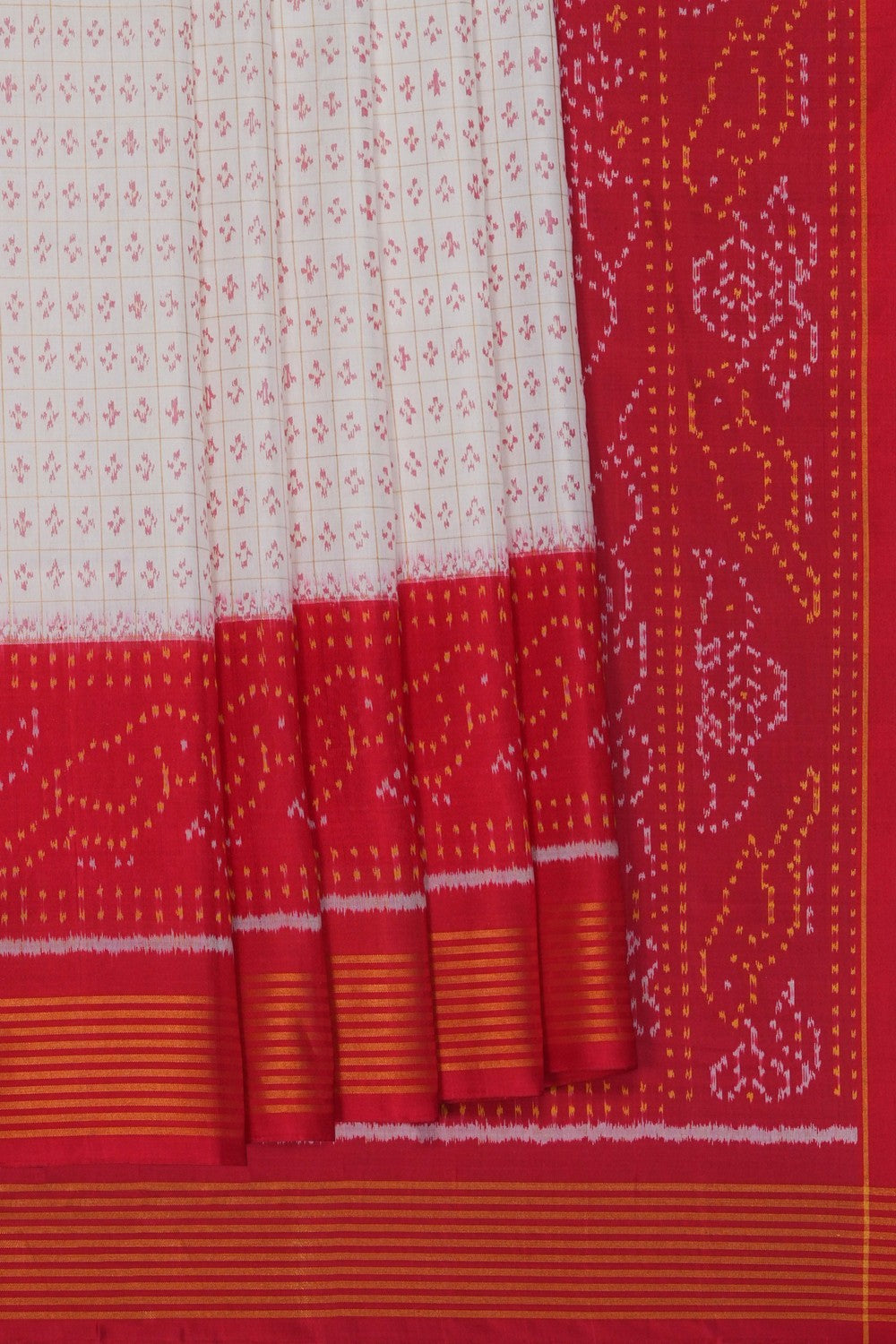 Image of Rajkot Silk White Saree