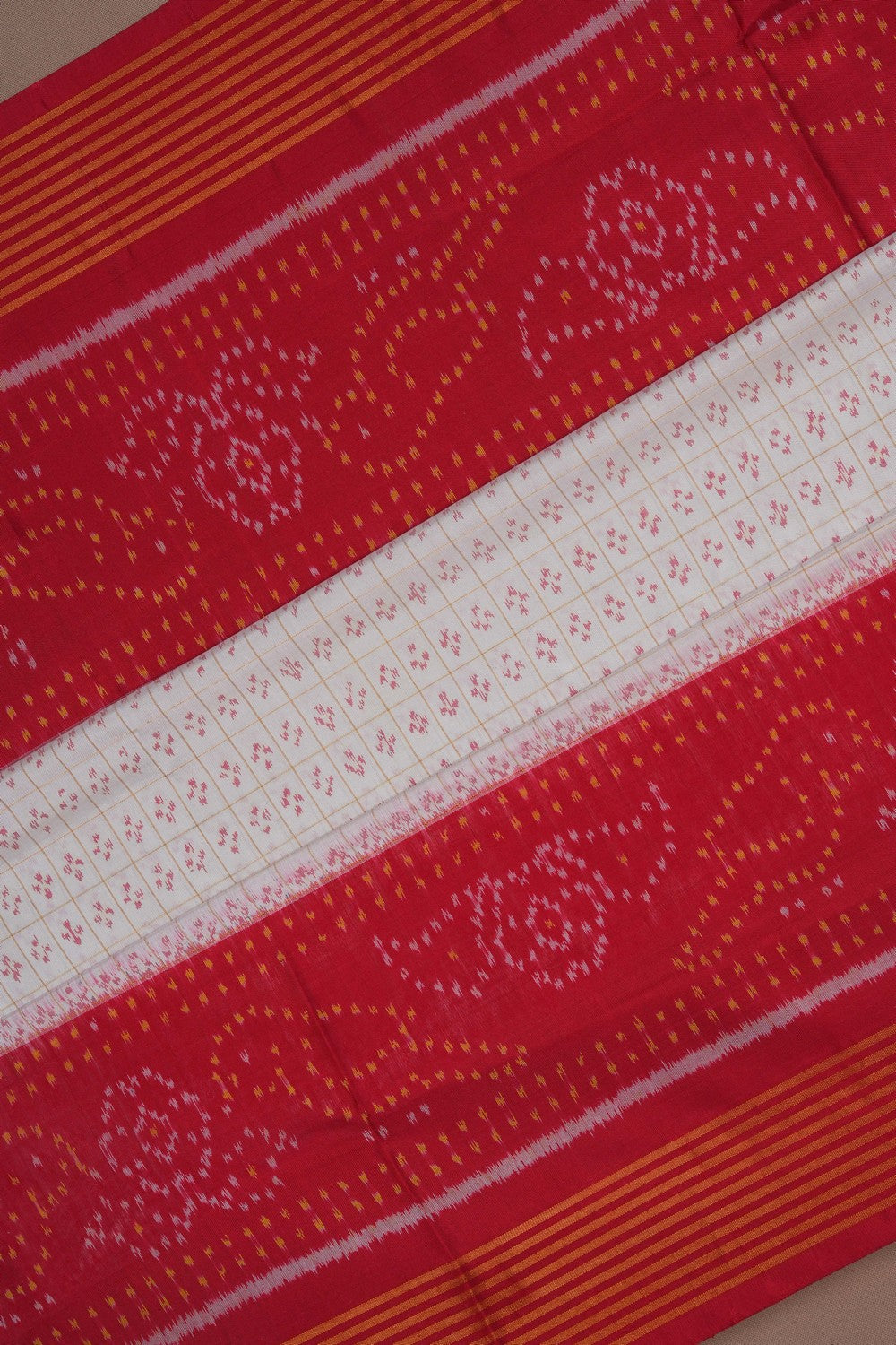 Image of Rajkot Silk White Saree