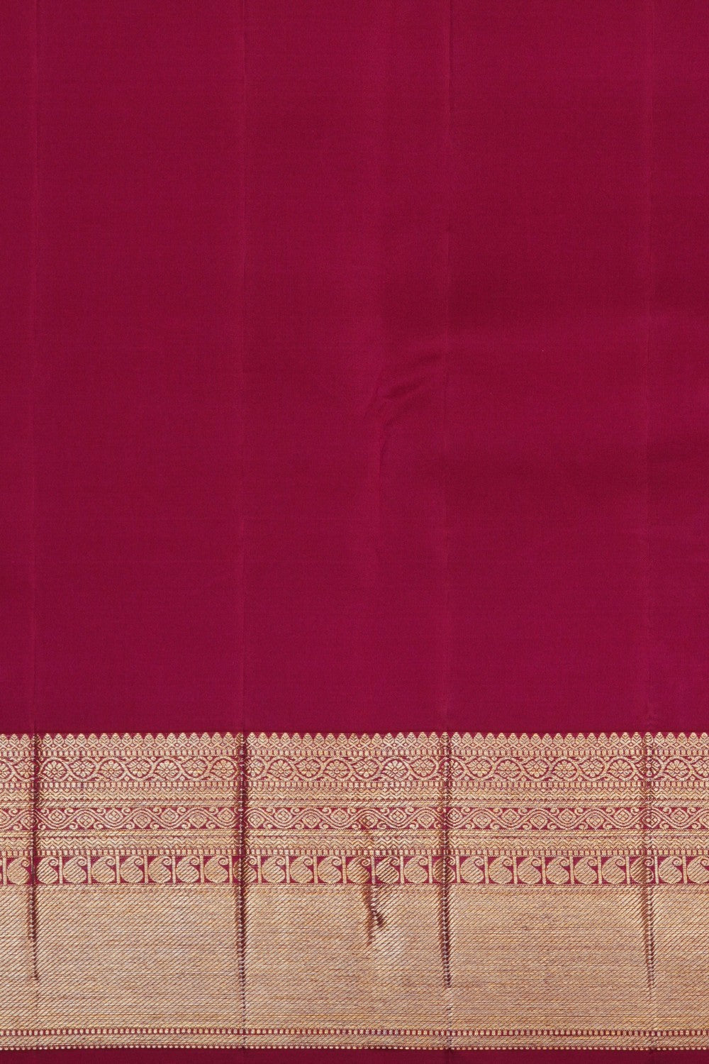 Image of Kanchipattu Silk Dark Magenta Pink Saree