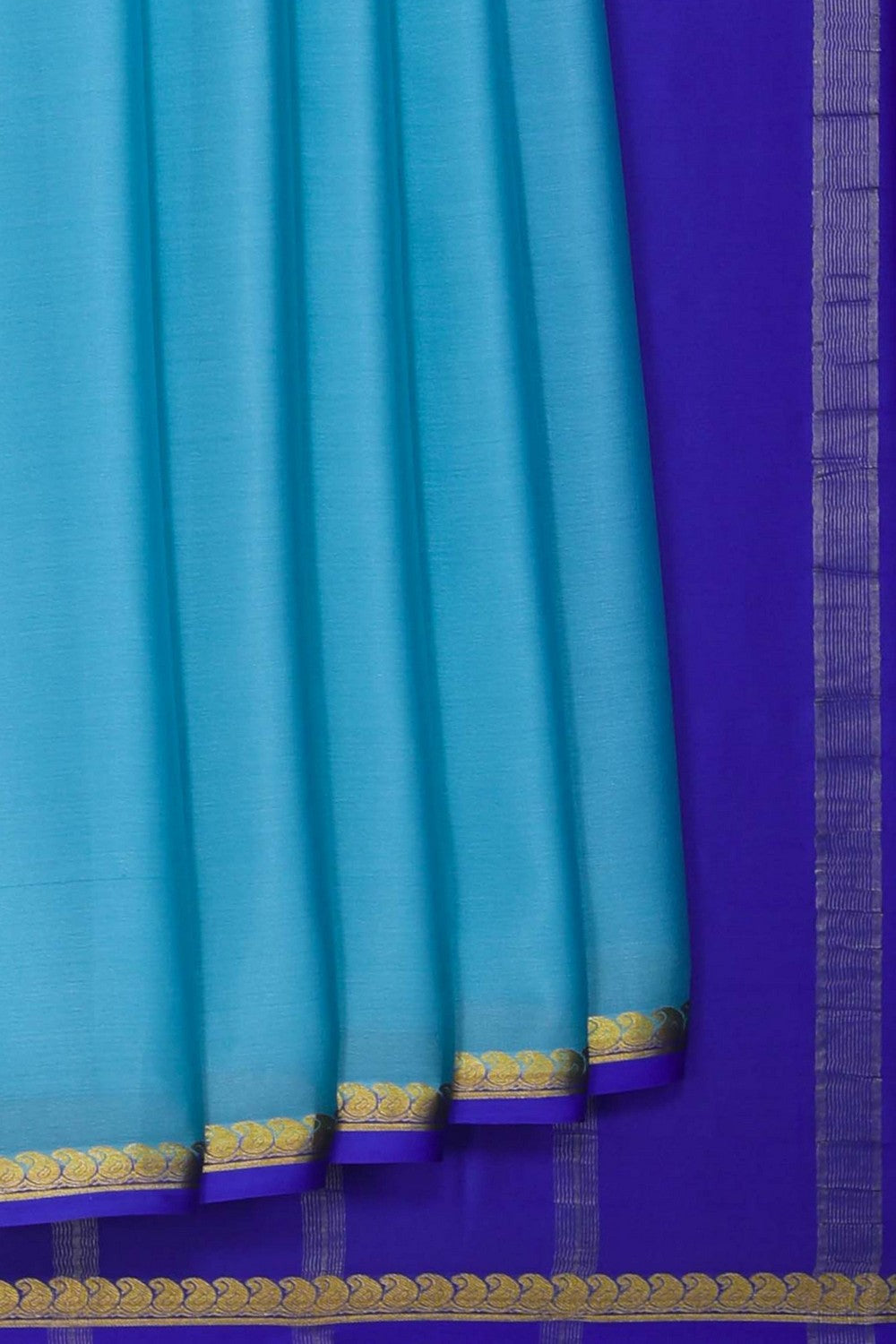 Image of Binny Crepe Sky Blue Saree