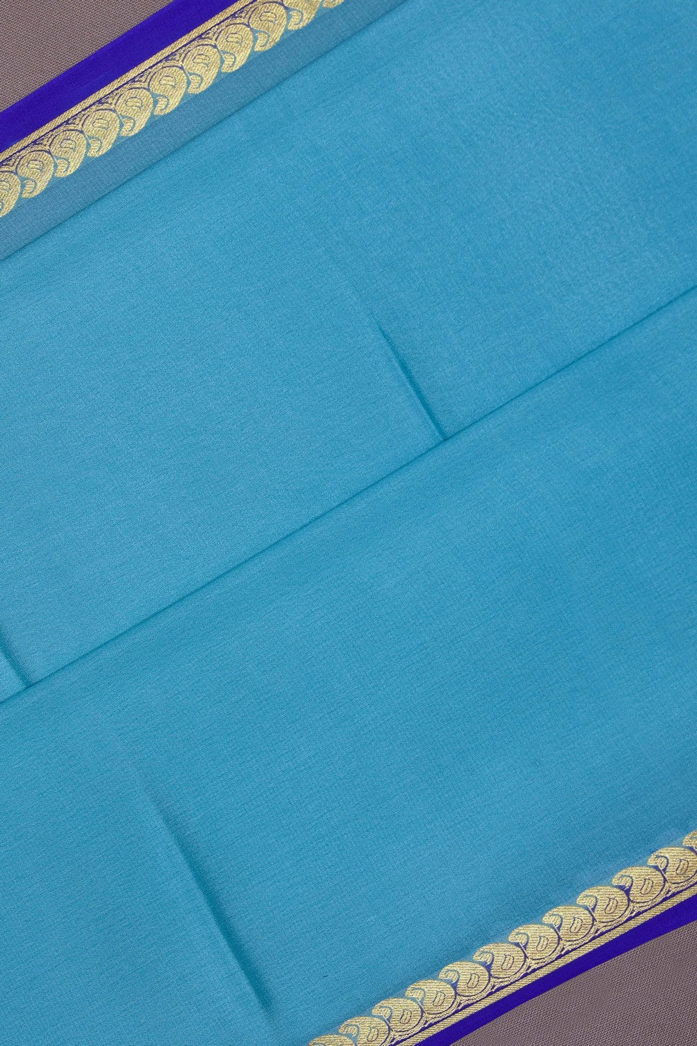 Image of Binny Crepe Sky Blue Saree