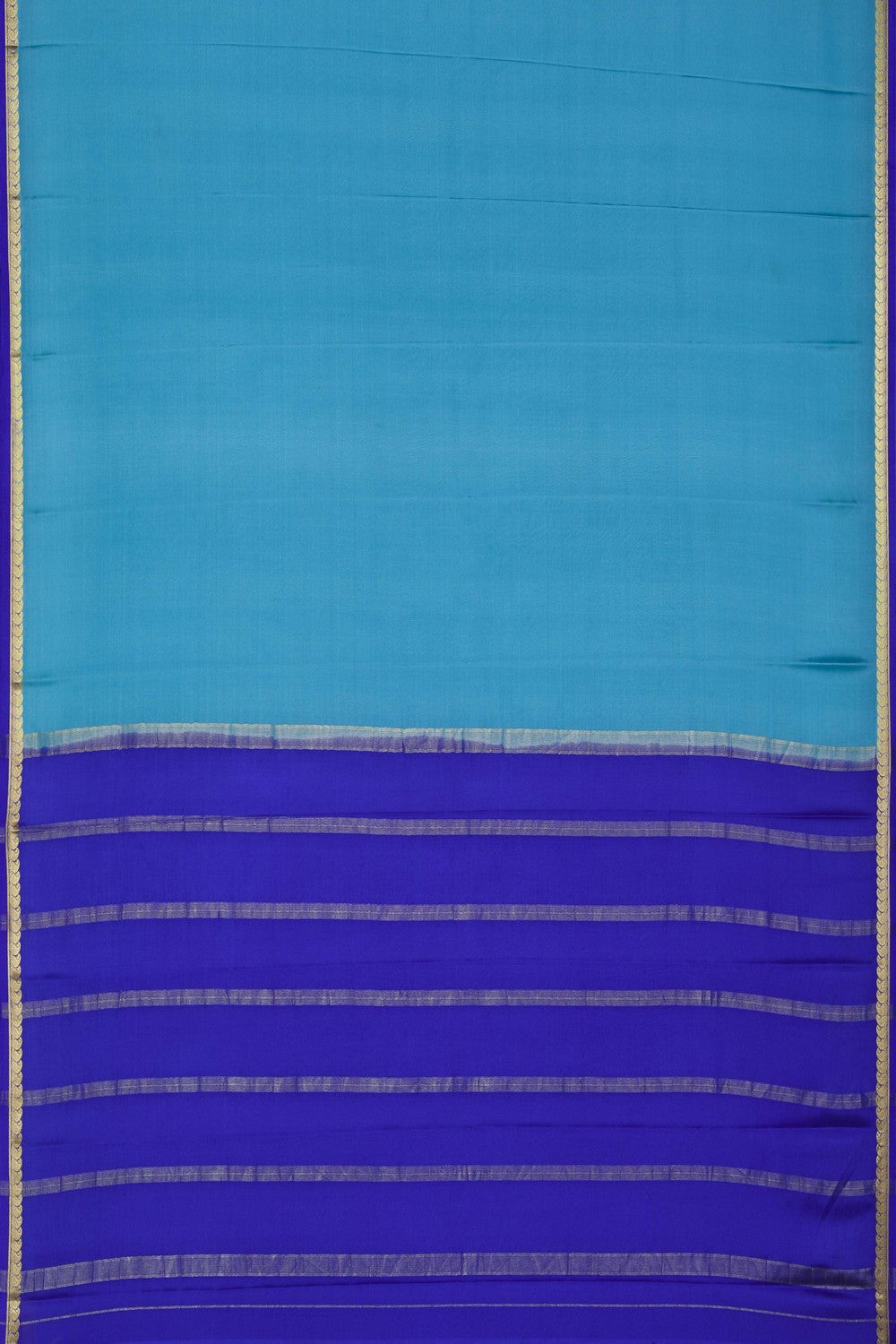 Image of Binny Crepe Sky Blue Saree