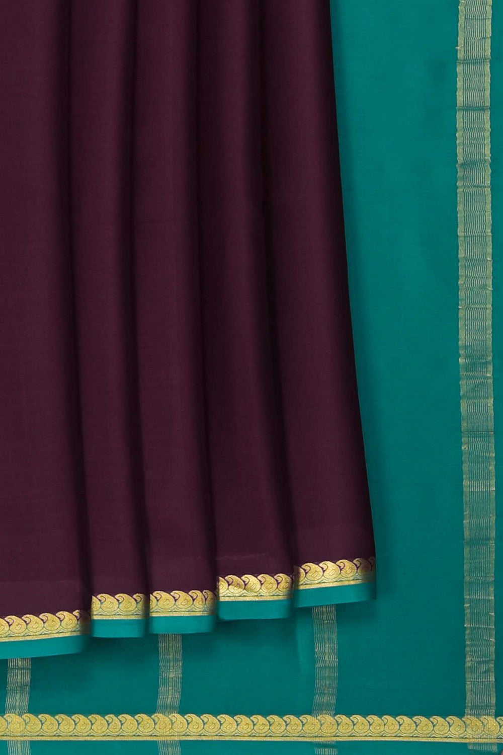 Image of Binny Crepe Wine Purple Saree