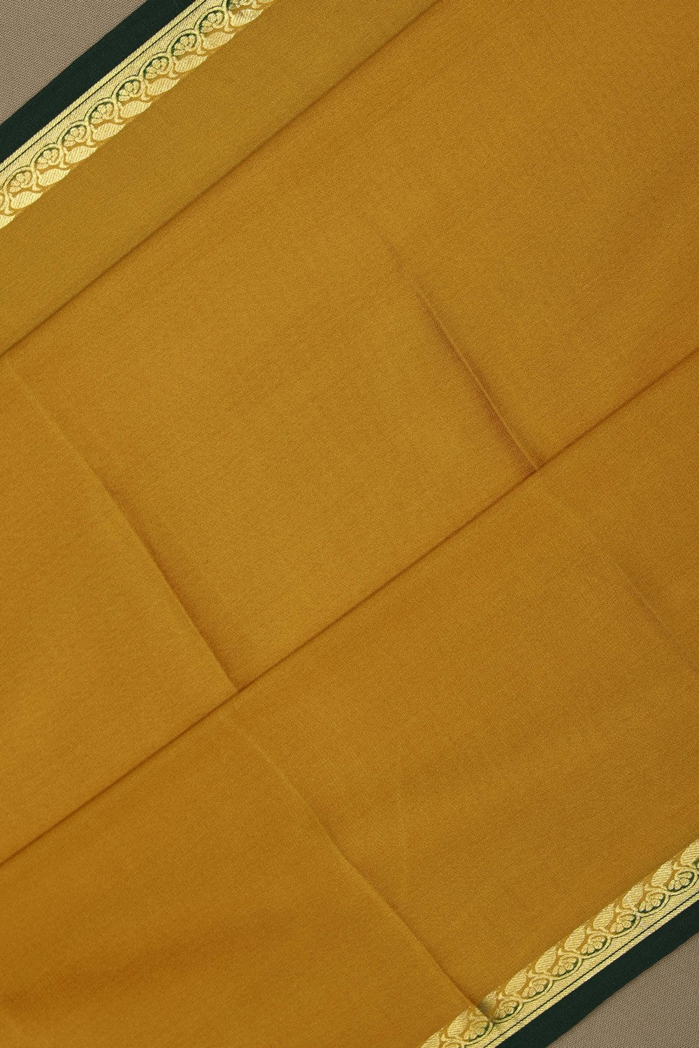 Image of Binny Crepe Mustard Yellow Saree